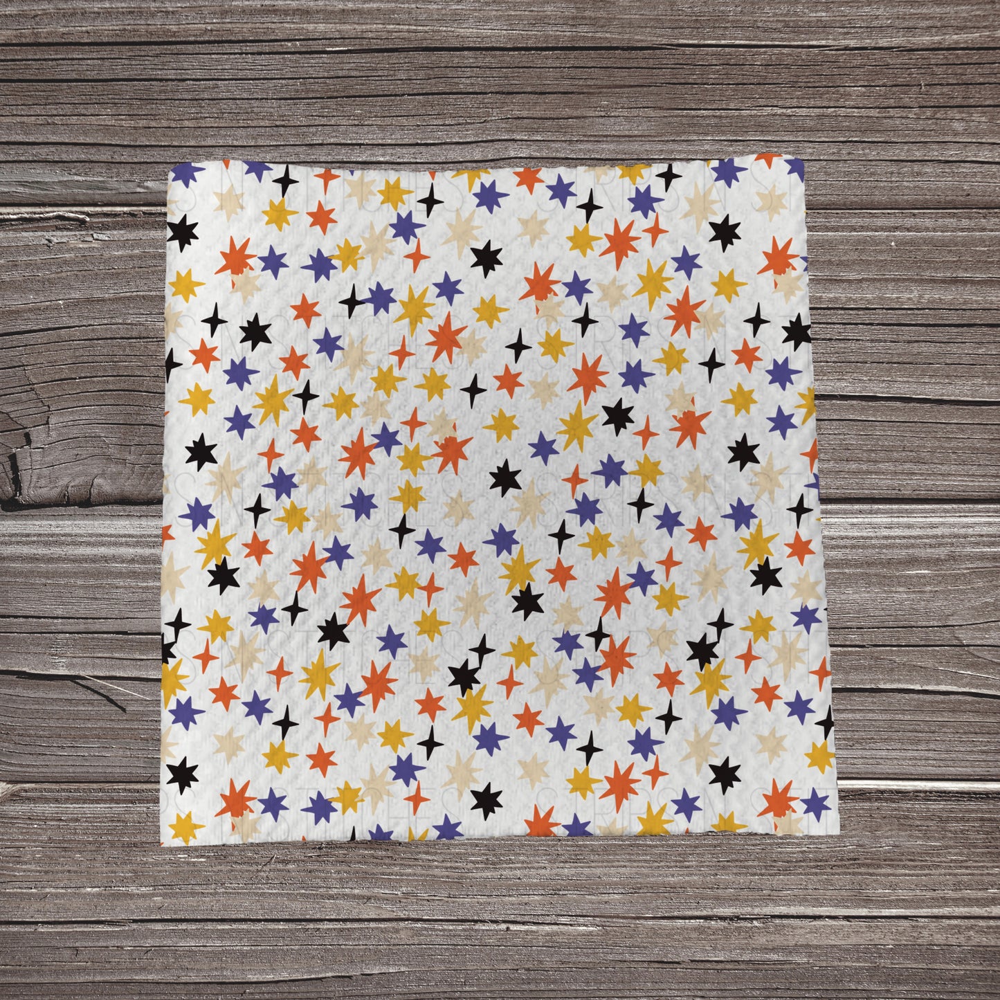 Halloween Stars- White | Fabric Strip- Bow Making- Headwraps- Scrunchies