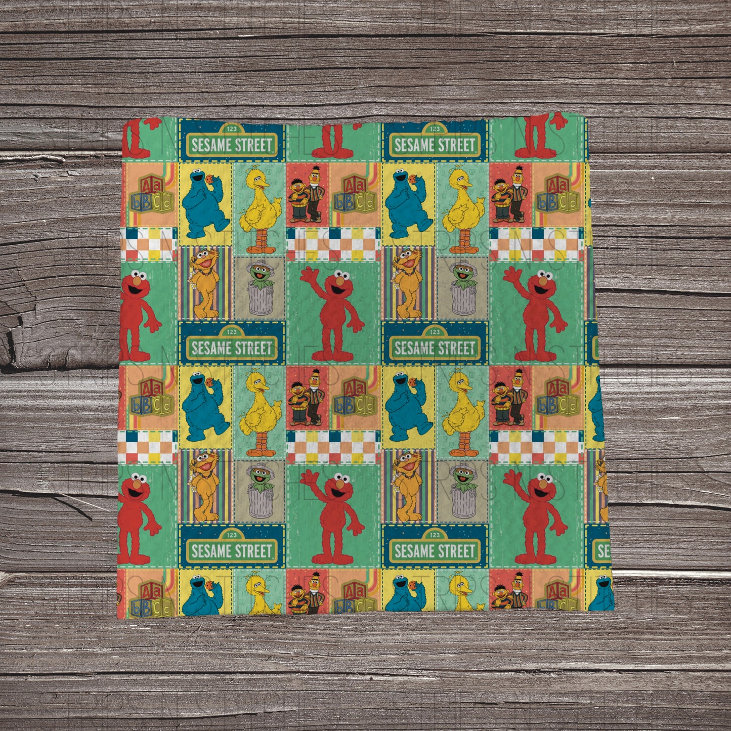 Sesame Street Patchwork | Bullet Fabric Strip | Bow Making | Scrunchie | Headwraps