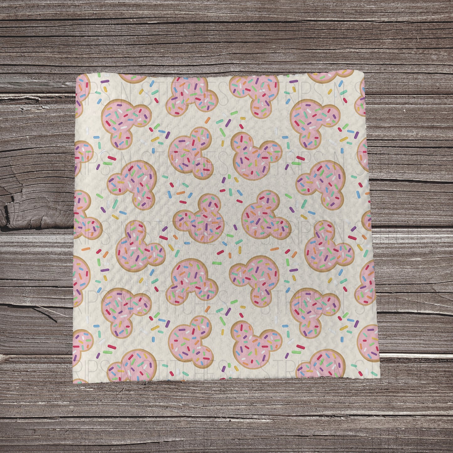 Magical Sugar Cookies- Pink | Bullet Fabric Strip | Bow Making | Scrunchie | Headwraps