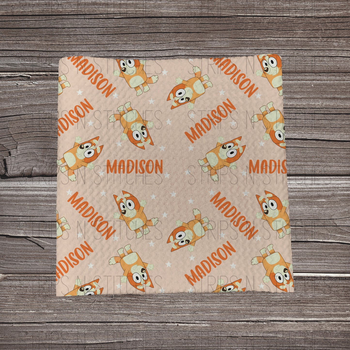 Bingo- CUSTOM NAME | Bullet Fabric Strip | Bow Making | Scrunchie | Headwraps