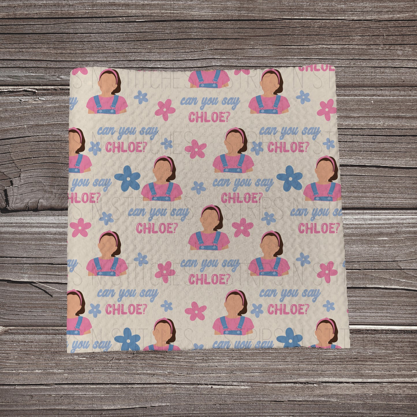 Pink Ms. Rachel- CUSTOM NAME | Bullet Fabric Strip | Bow Making | Scrunchie | Headwraps