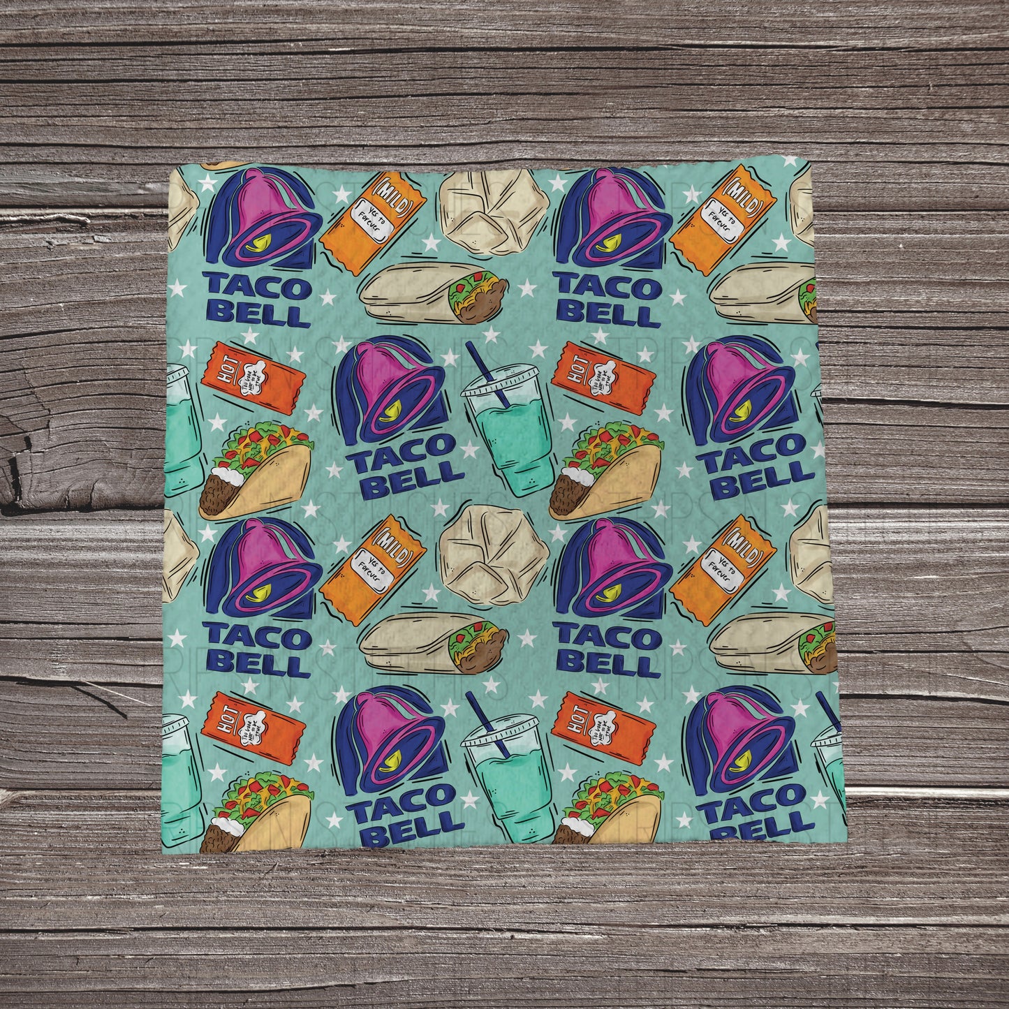 Turquoise Taco Bell | Bullet Fabric Strip | Bow Making | Scrunchie | Headwraps