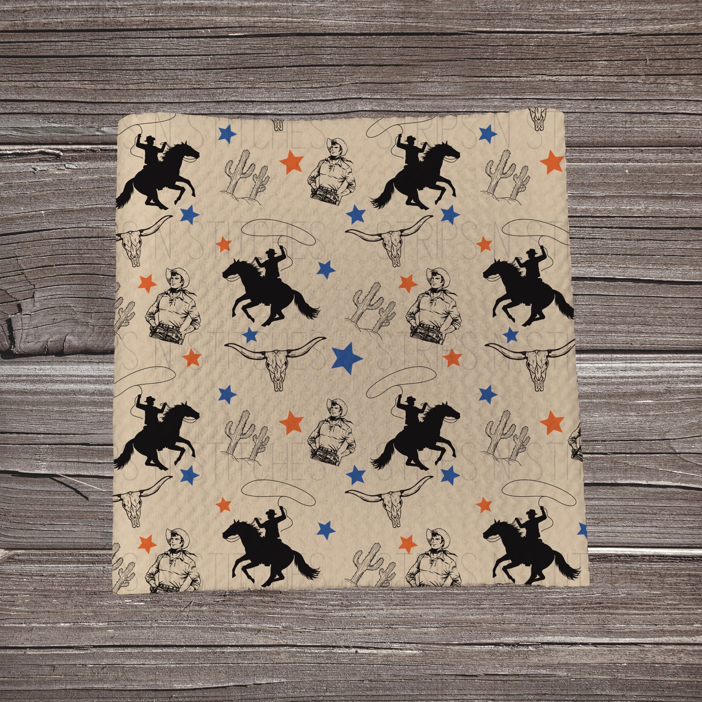 Great American Cowboy | Fabric Strip- Bow Making | Headwraps