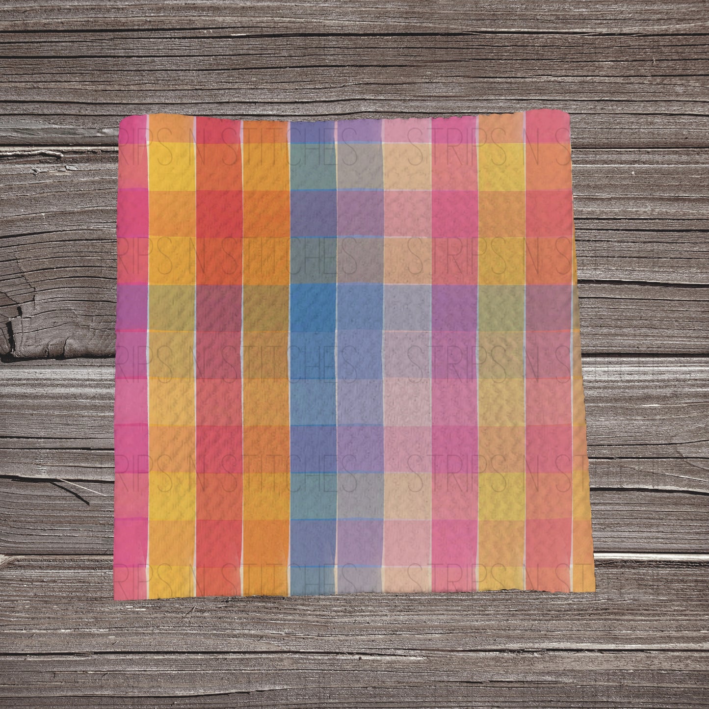 Sunny Bear Adventures Plaid COORD | Bullet Fabric Strip | Bow Making | Scrunchie | Headwraps