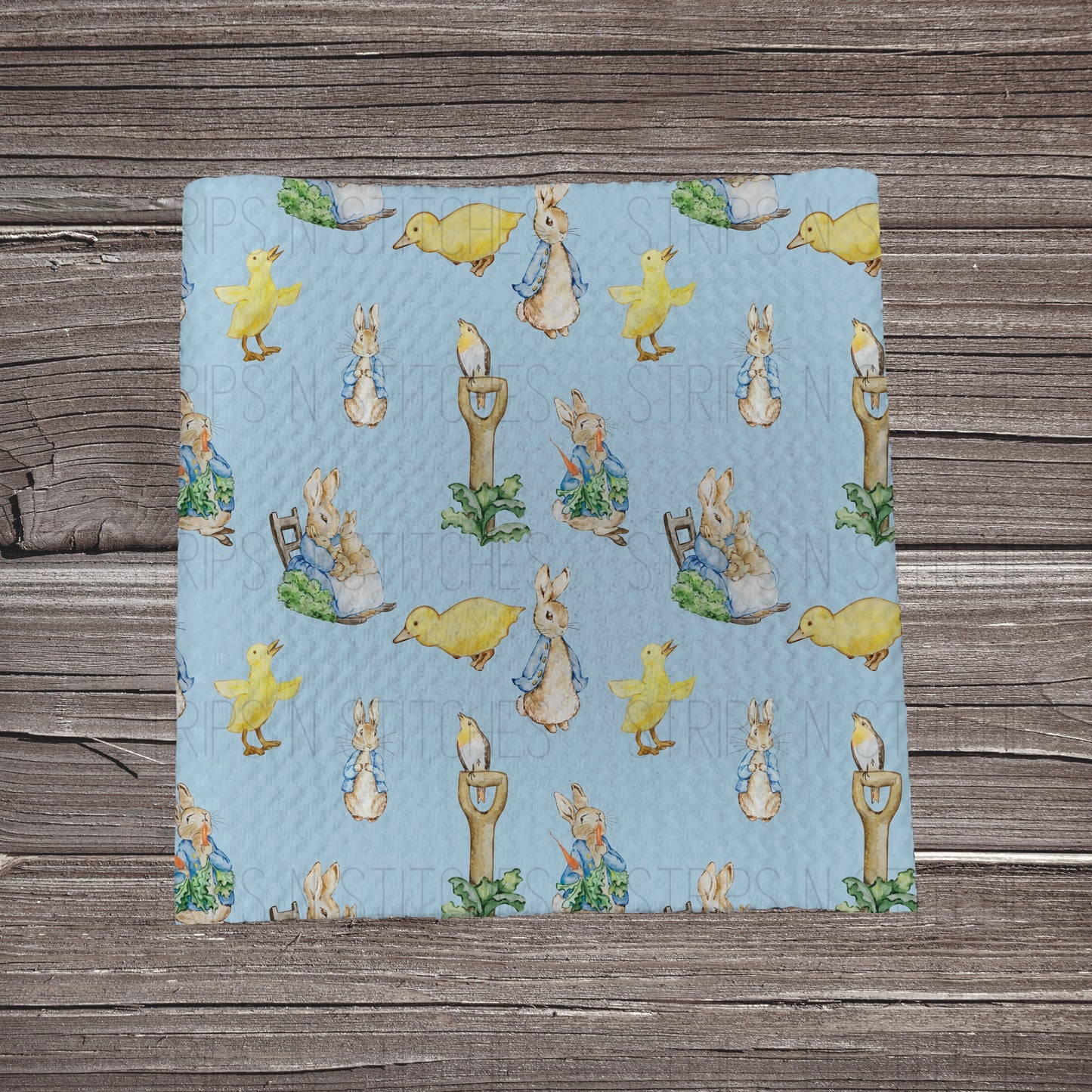 Peter Rabbit- Blue | Bullet Fabric Strip | Bow Making | Scrunchie | Headwraps