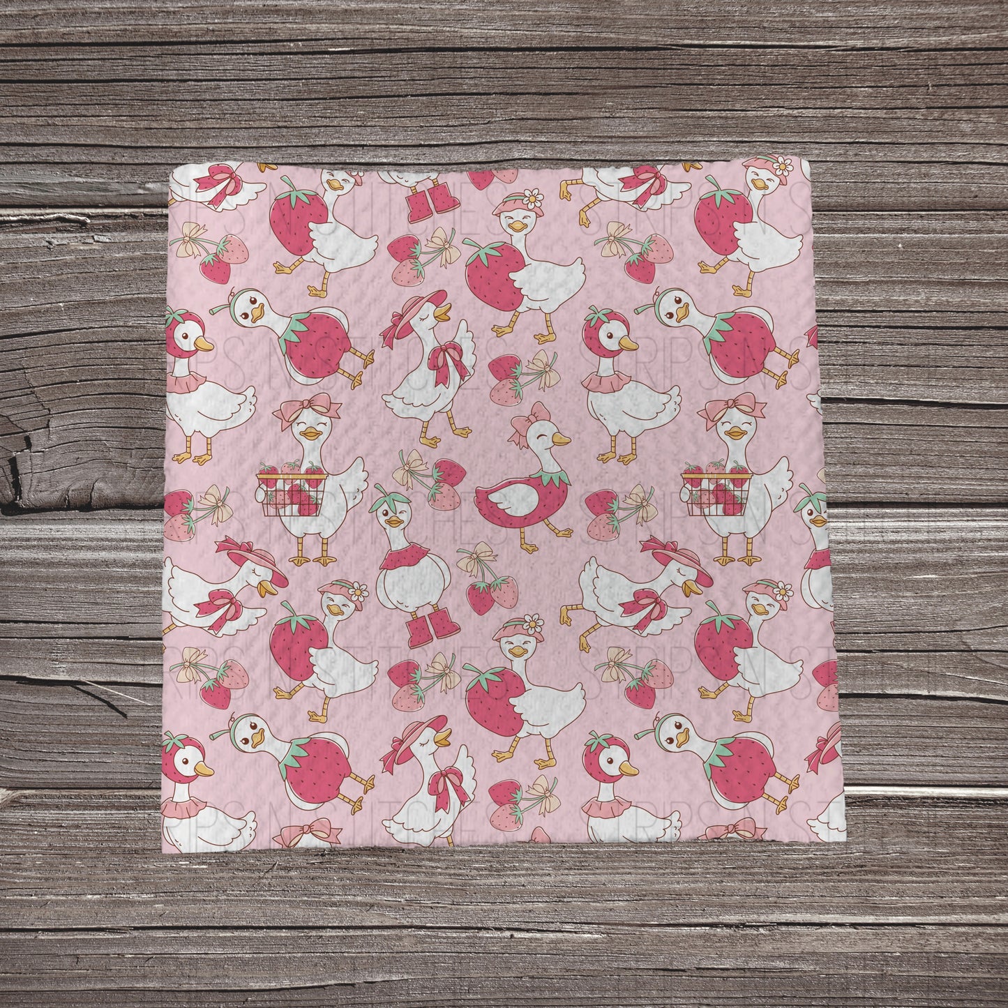 So Berry Sweet Geese | Bullet Fabric Strip | Bow Making | Scrunchie | Headwraps