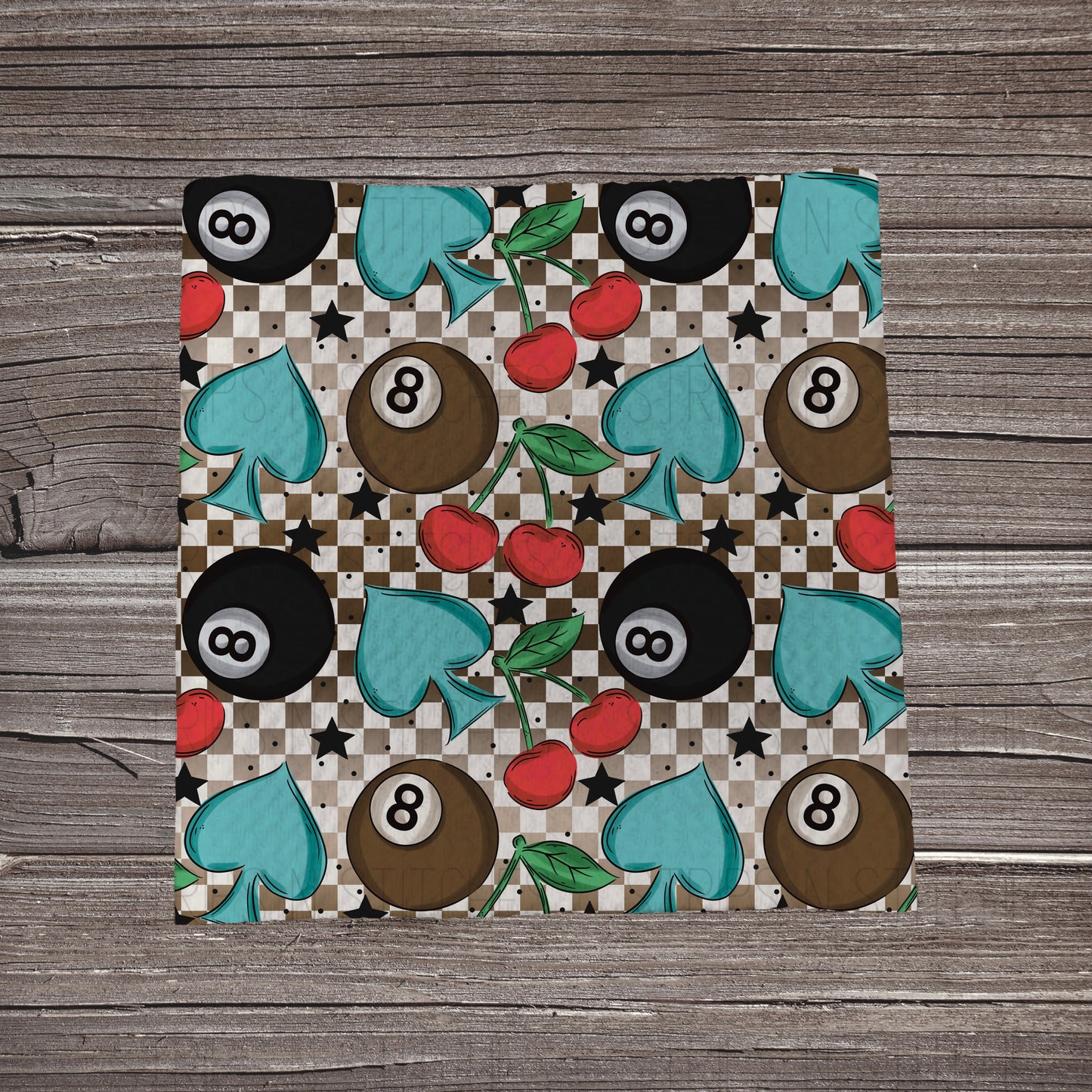 Checkered 8 Ball | Bullet Fabric Strip | Bow Making | Scrunchie | Headwraps