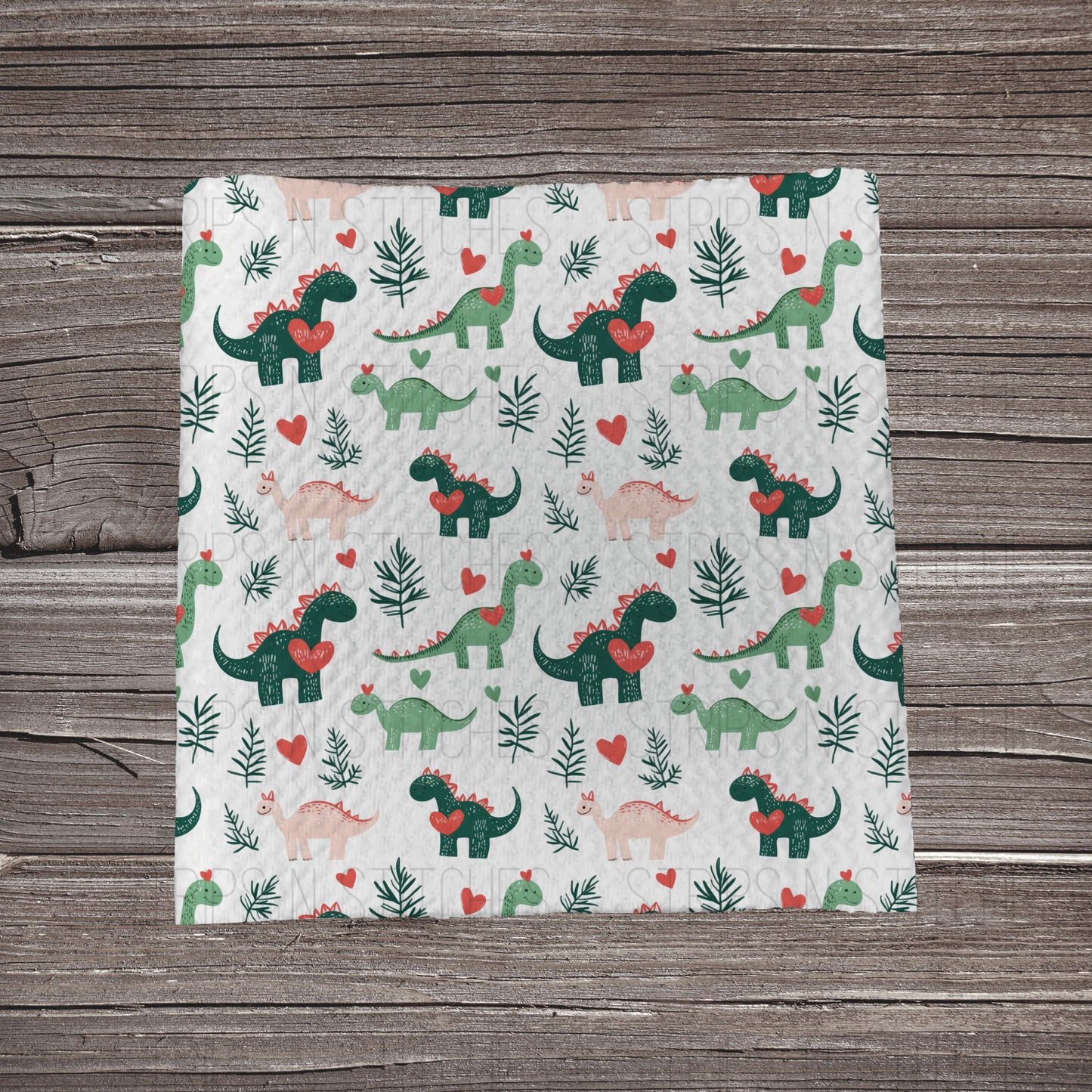 Dinos & Hearts | Bullet Fabric Strip | Bow Making | Scrunchie | Headwraps