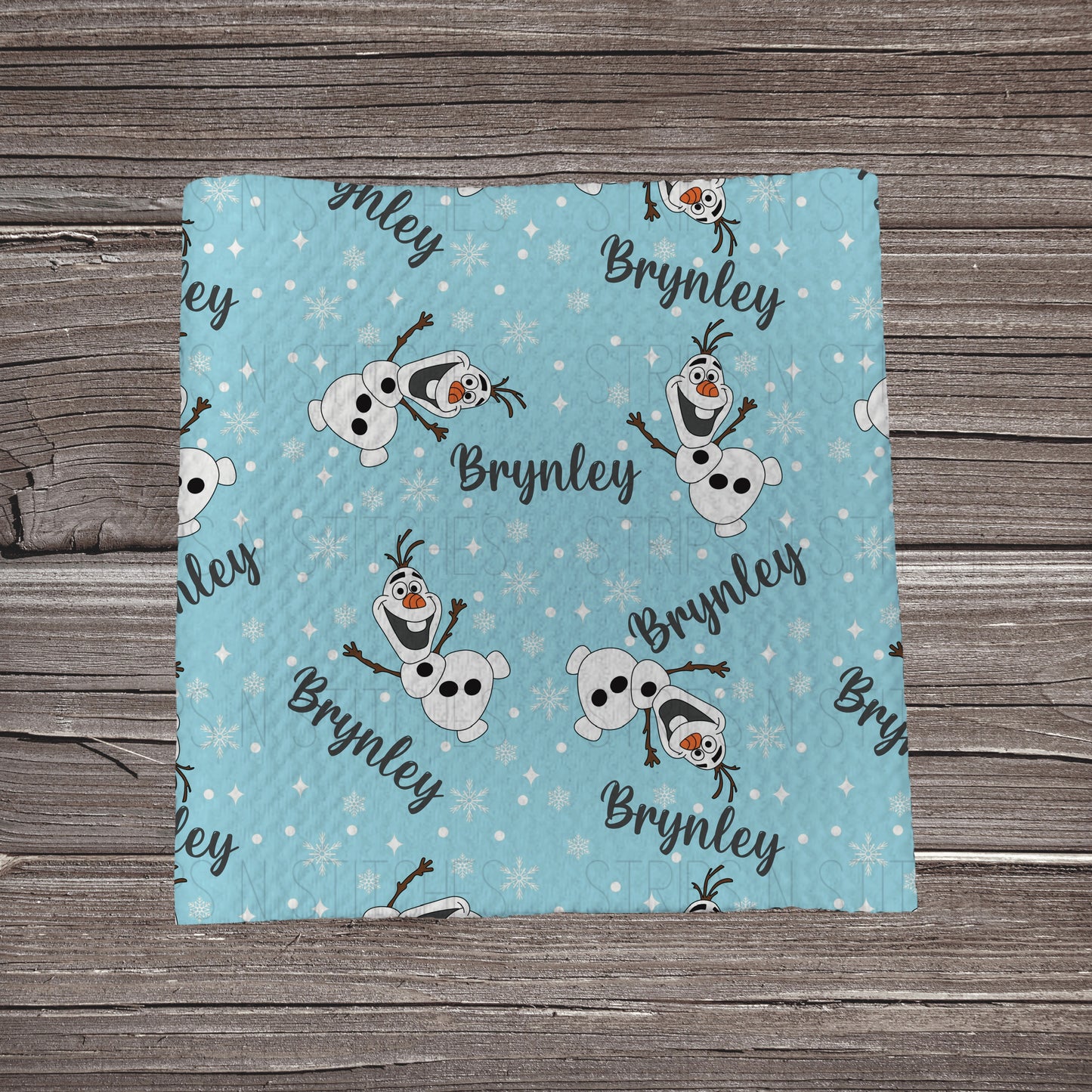 Olaf - CUSTOM NAME | Bullet Fabric Strip | Bow Making | Scrunchie | Headwraps