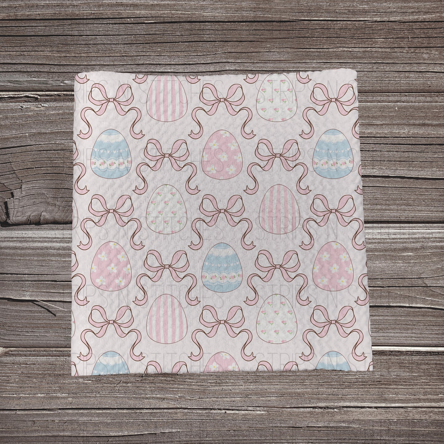 Bows & Eggs- Pink | Fabric Strip | Bow Making | Headwrap | Scrunchies