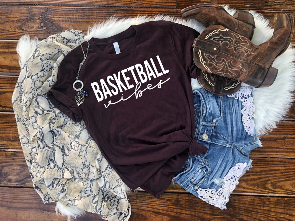 Basketball Vibes | Screen Print Transfer | Adult Size | Create Your Own Shirt