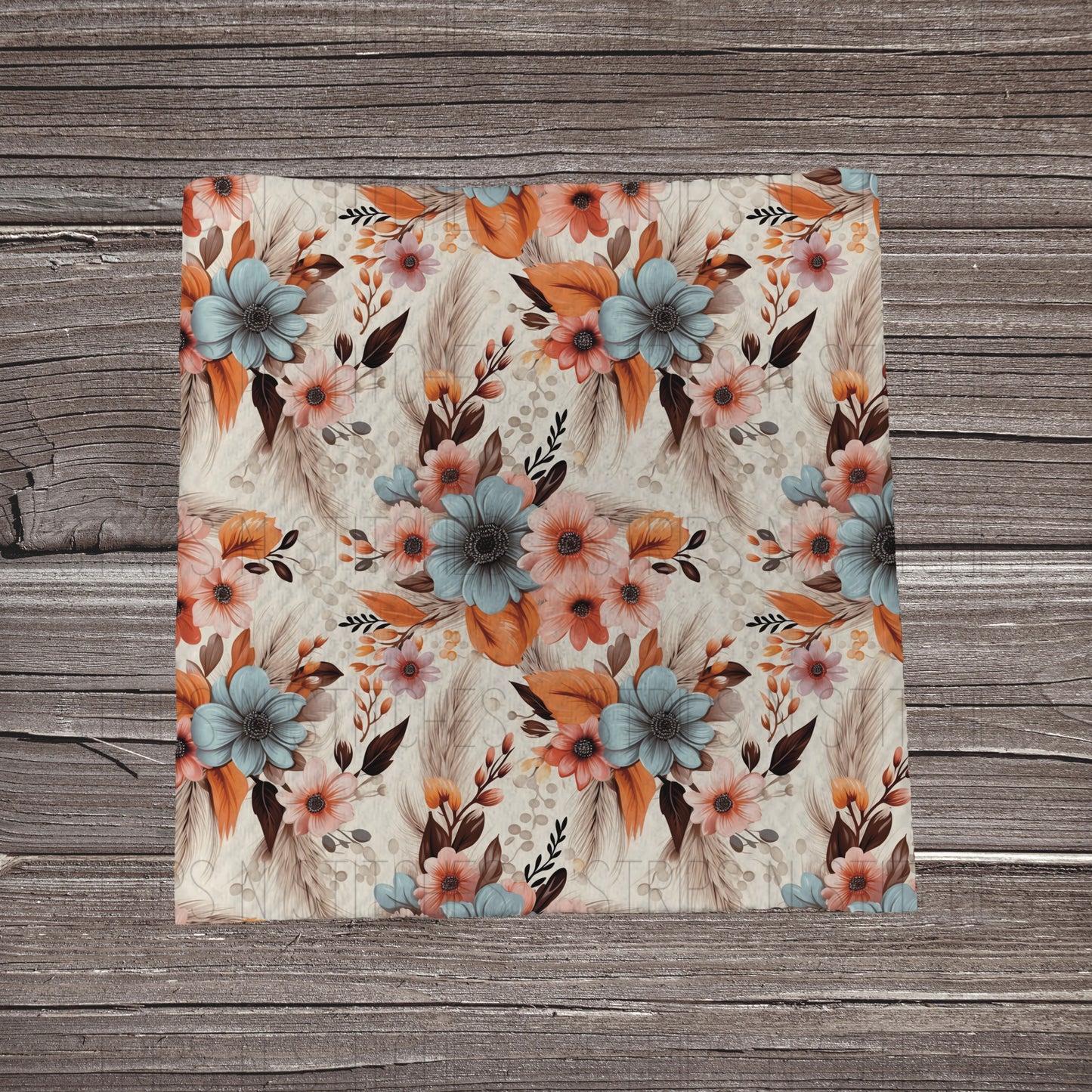 Boho Western Floral | Fabric Strip- Bow Making- Headwrap- Scrunchies