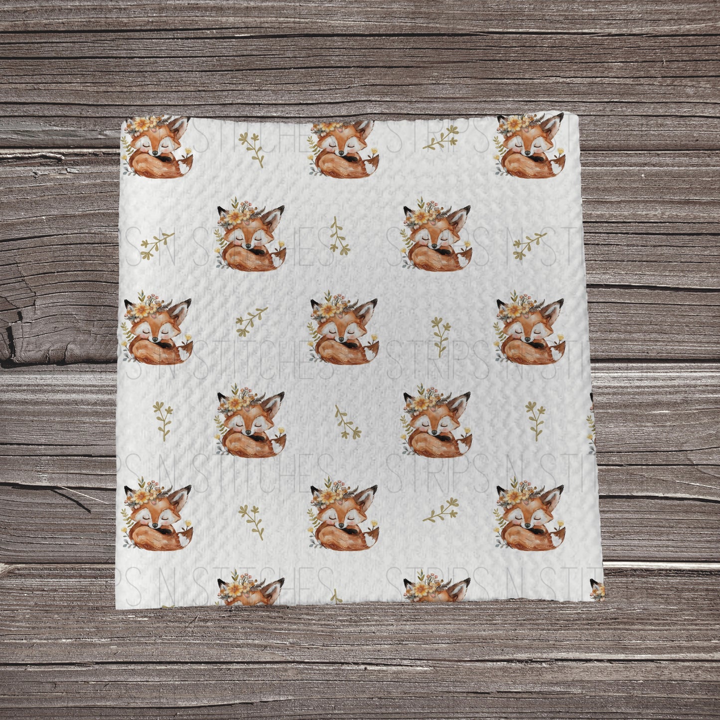 Floral Fox **EXCLUSIVE PRINT** | Fabric Strip | Bow Making | Scrunchie | Headwrap