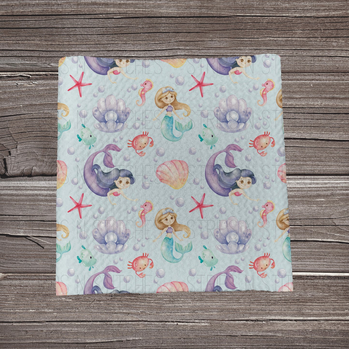 Mermaid | Fabric Strip | Bow Making | Scrunchie | Headwrap