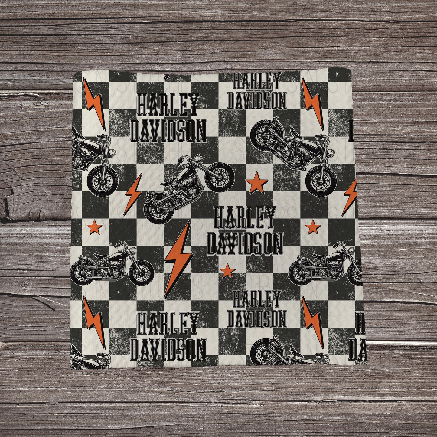 Black & White Checkered Harley | Fabric Strips | Bow Making- Headwrap- Scrunchies
