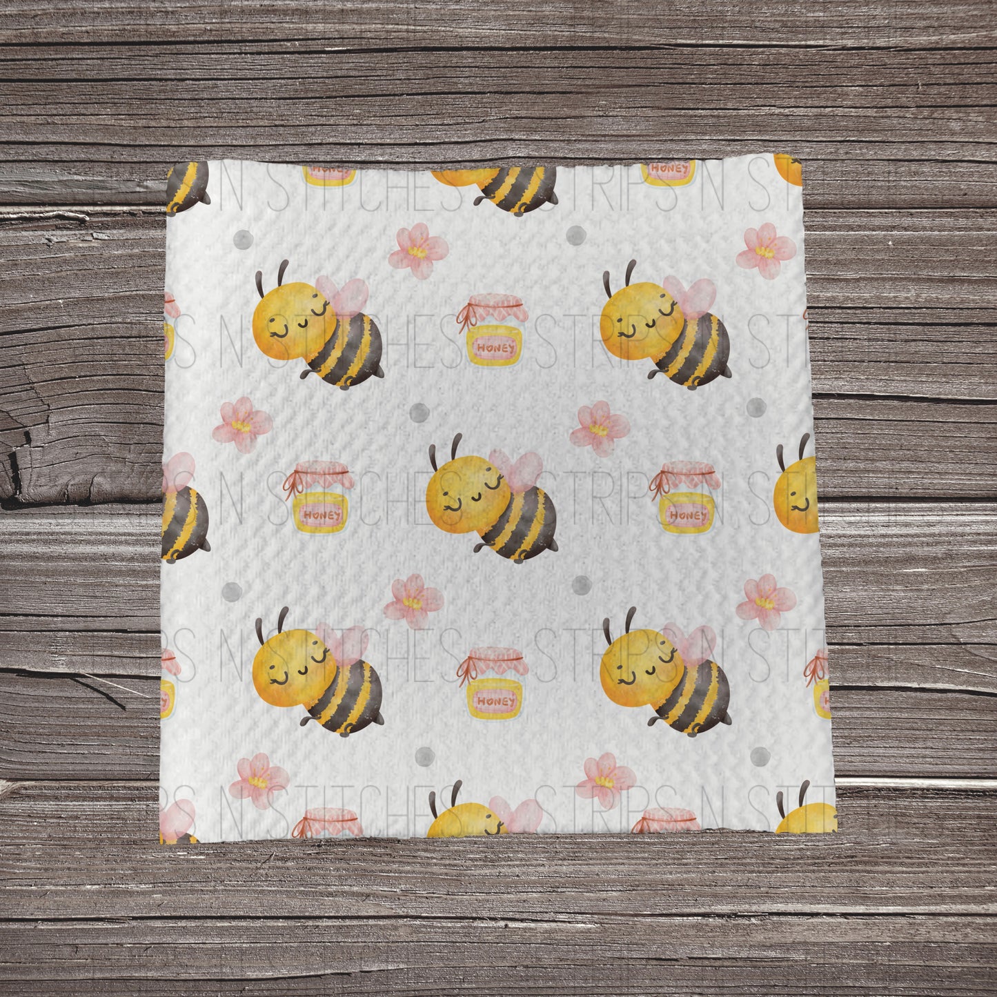 Honey Bee **EXCLUSIVE** | Fabric Strip- Bow Making- Headwrap- Scrunchies