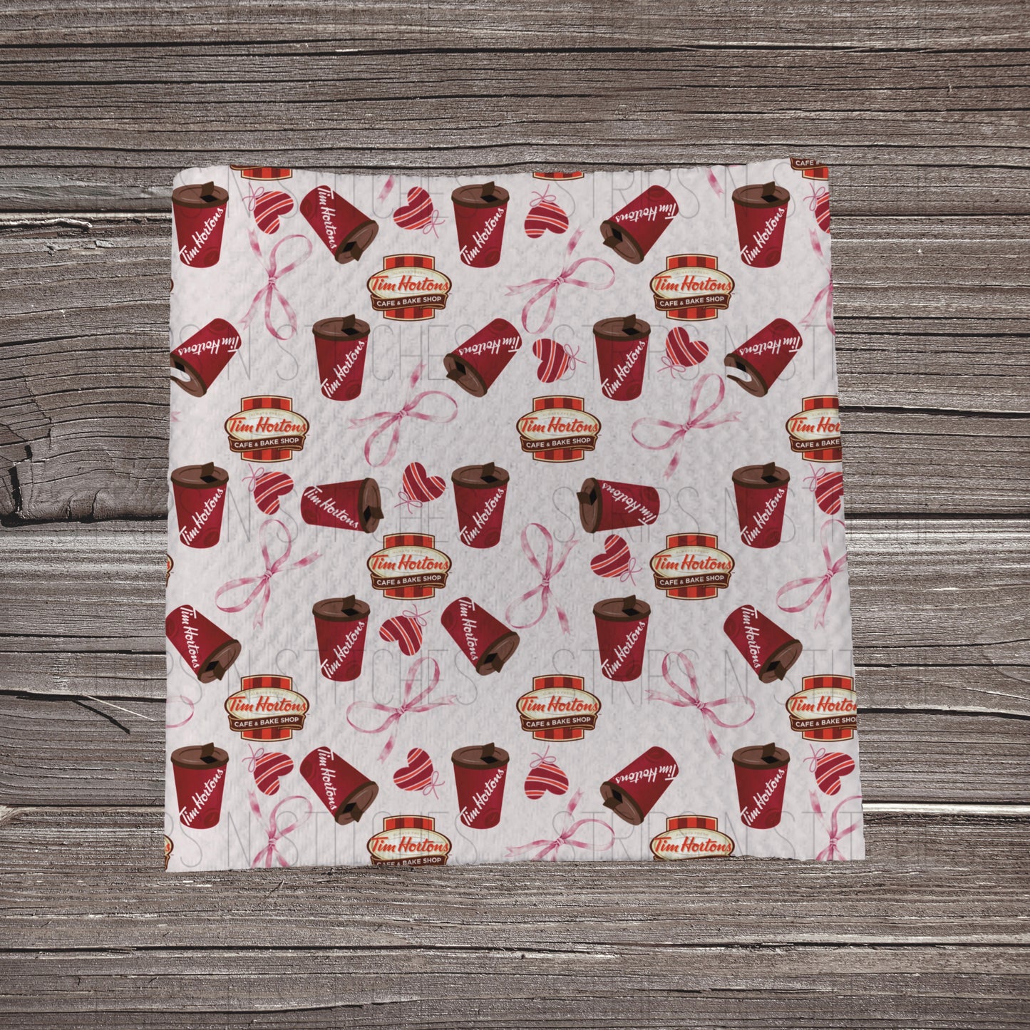 Tim Horton’s Coffee *EXCLUSIVE* | Fabric Strip- Bow Making- Headwrap- Scrunchies