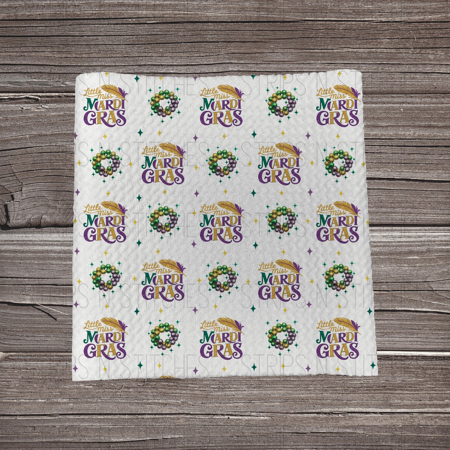 Little Miss Mardi Gras **EXCLUSIVE PRINT** | Fabric Strip | Bow Making | Scrunchie | Headwrap
