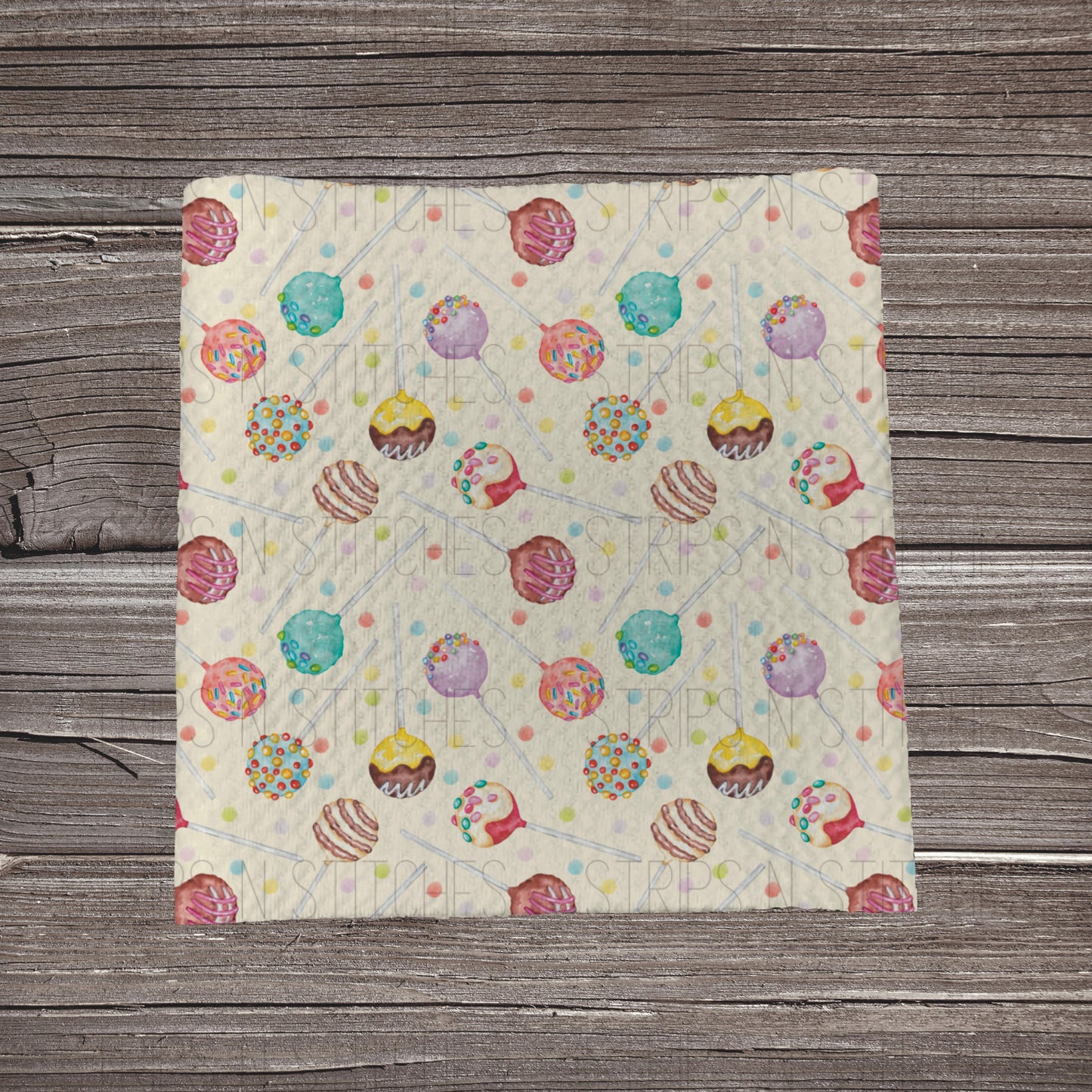 Cake Pops | Fabric Strip- Bow Making- Headwrap- Scrunchie