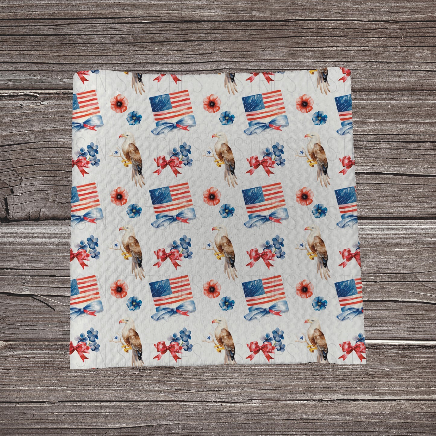 America the Beautiful | Fabric Strip- Bow Making- Headwrap- Scrunchie