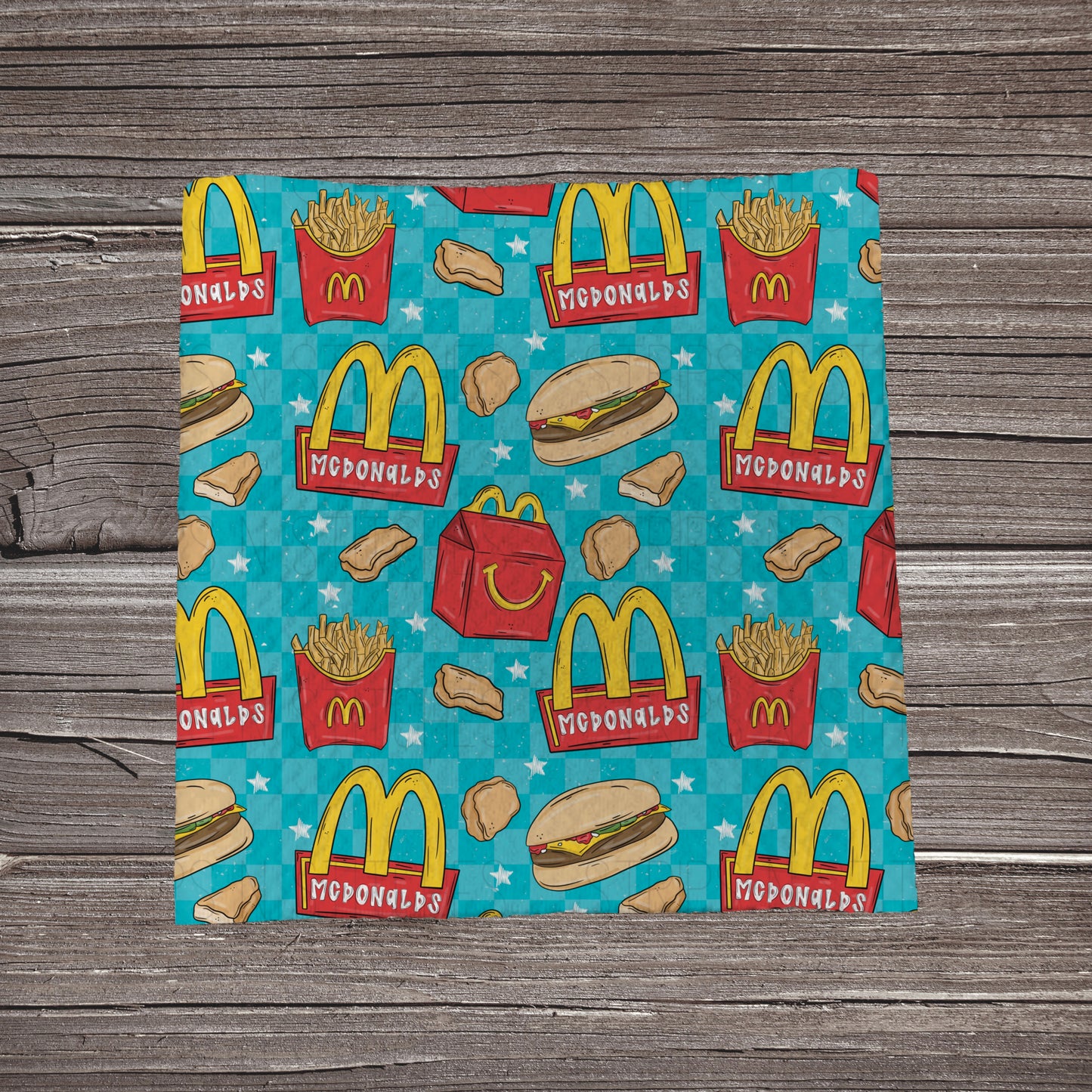 Blue McDonald’s | Fabric Strip | Bow Making | Scrunchie | Headwraps