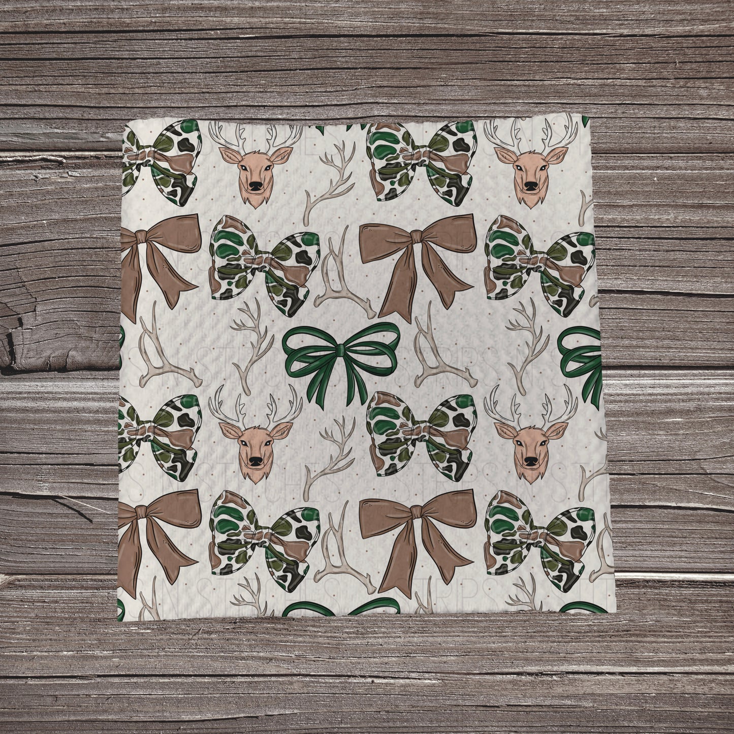 Deer Hunting- Camo Bows | Fabric Strip- Bow Making- Headwraps- Scrunchies