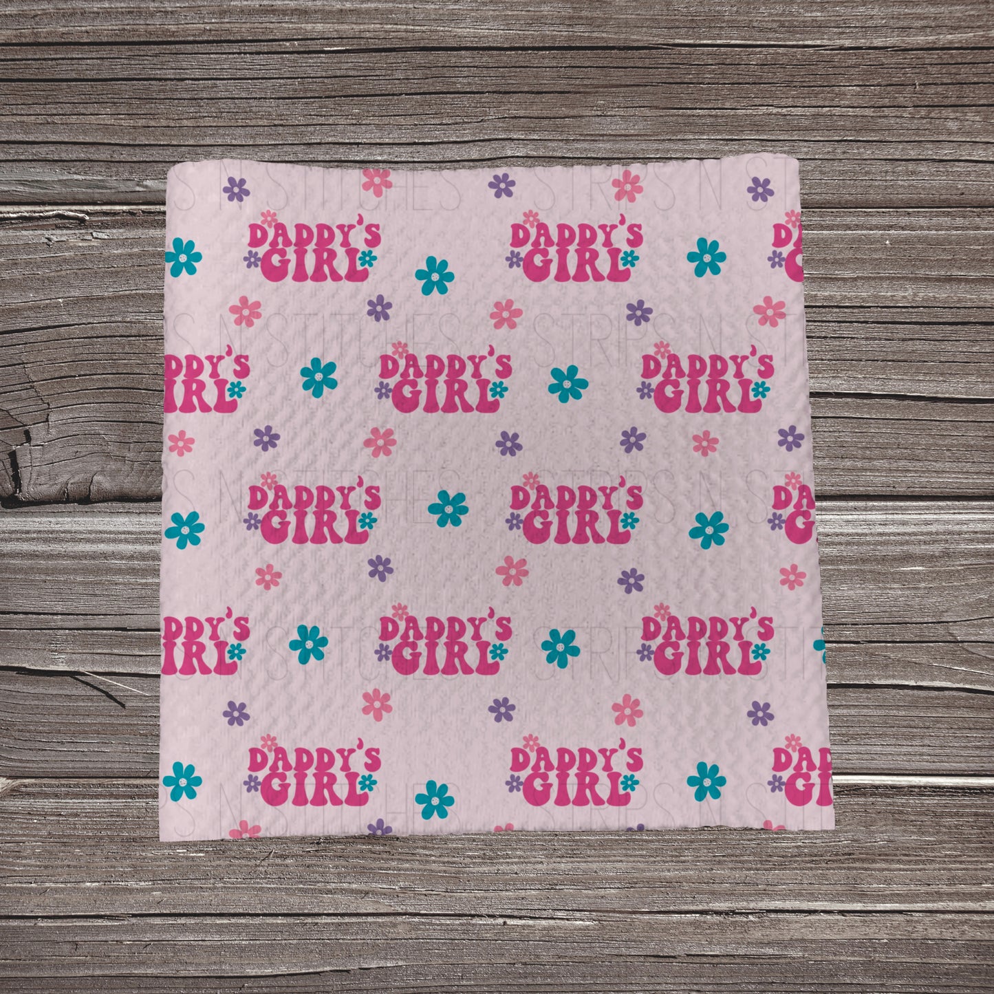 Daddy’s Girl **EXCLUSIVE PRINT** | Fabric Strip | Bow Making | Scrunchie | Headwrap
