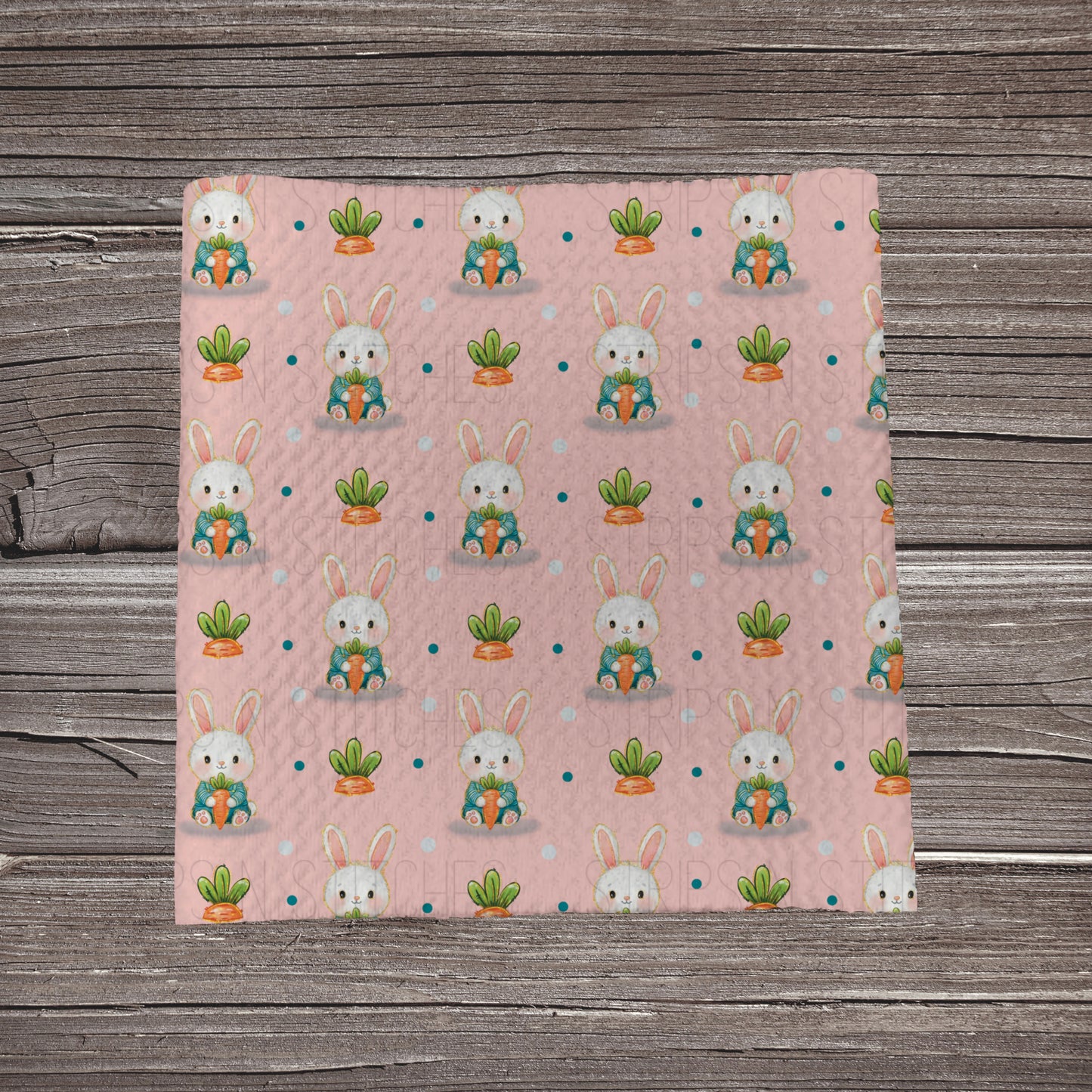 Bunnies & Carrots **EXCLUSIVE PRINT** | Fabric Strip | Bow Making | Scrunchie | Headwrap