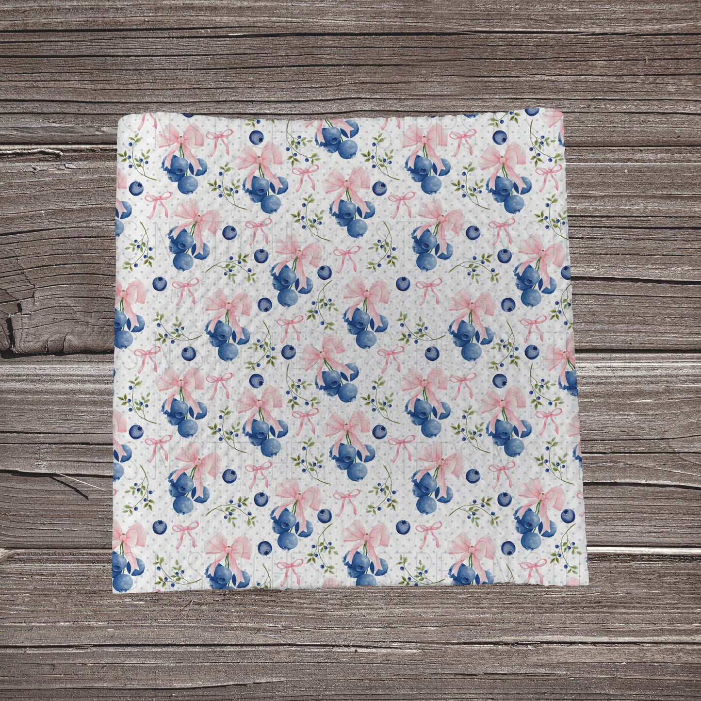 Blueberries & Bows | Fabric Strip- Bow Making- Headwrap- Scrunchies