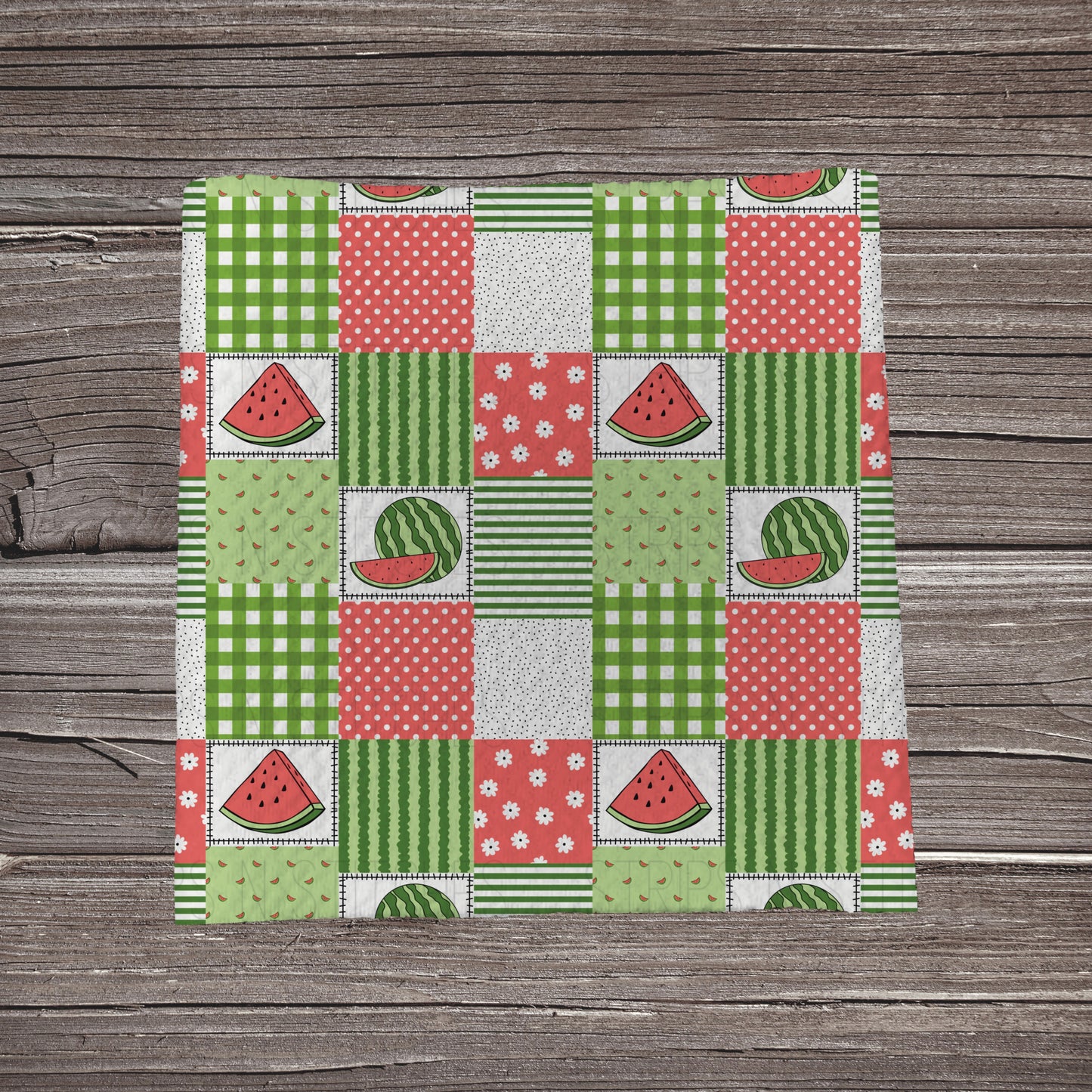 Watermelon Patchwork | Fabric Strip- Bow Making- Headwrap- Scrunchies