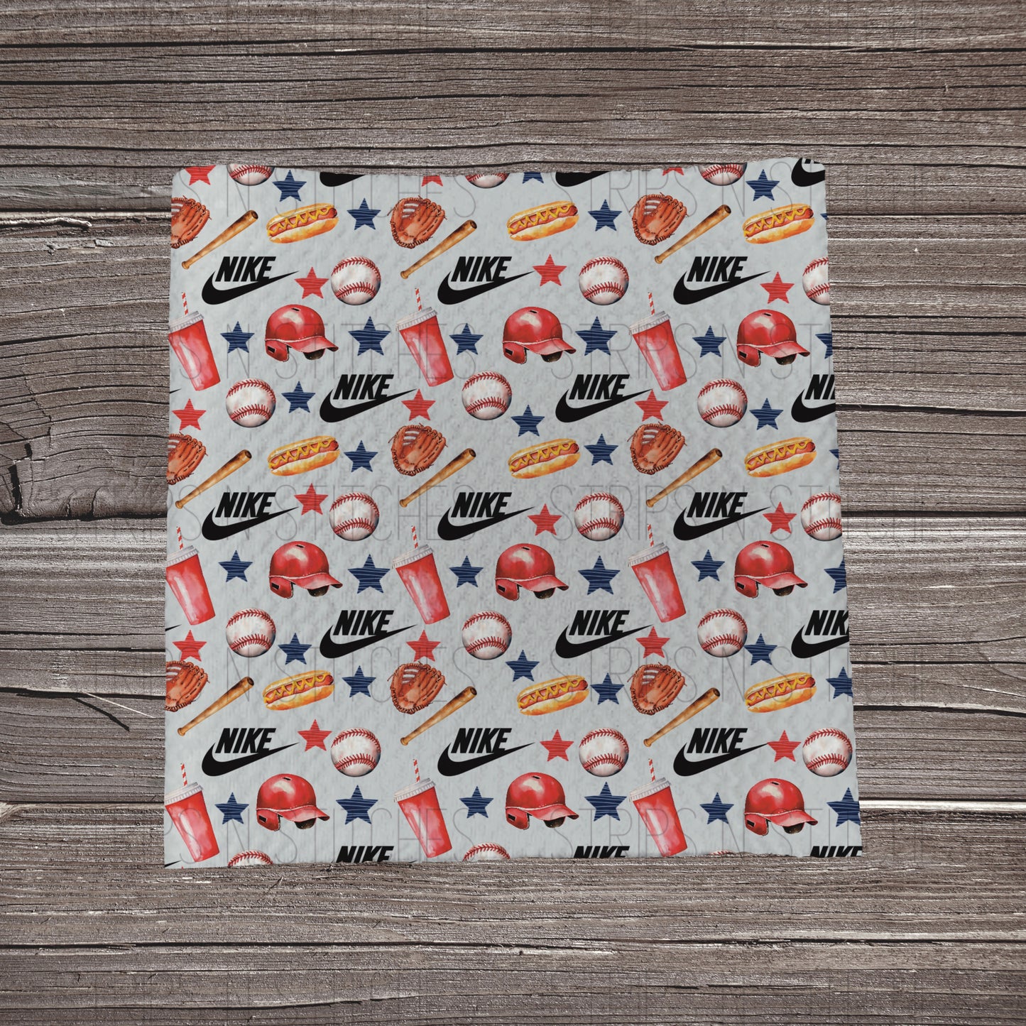 Swoosh Baseball *EXCLUSIVE* | Fabric Strip- Bow Making- Headwrap- Scrunchies