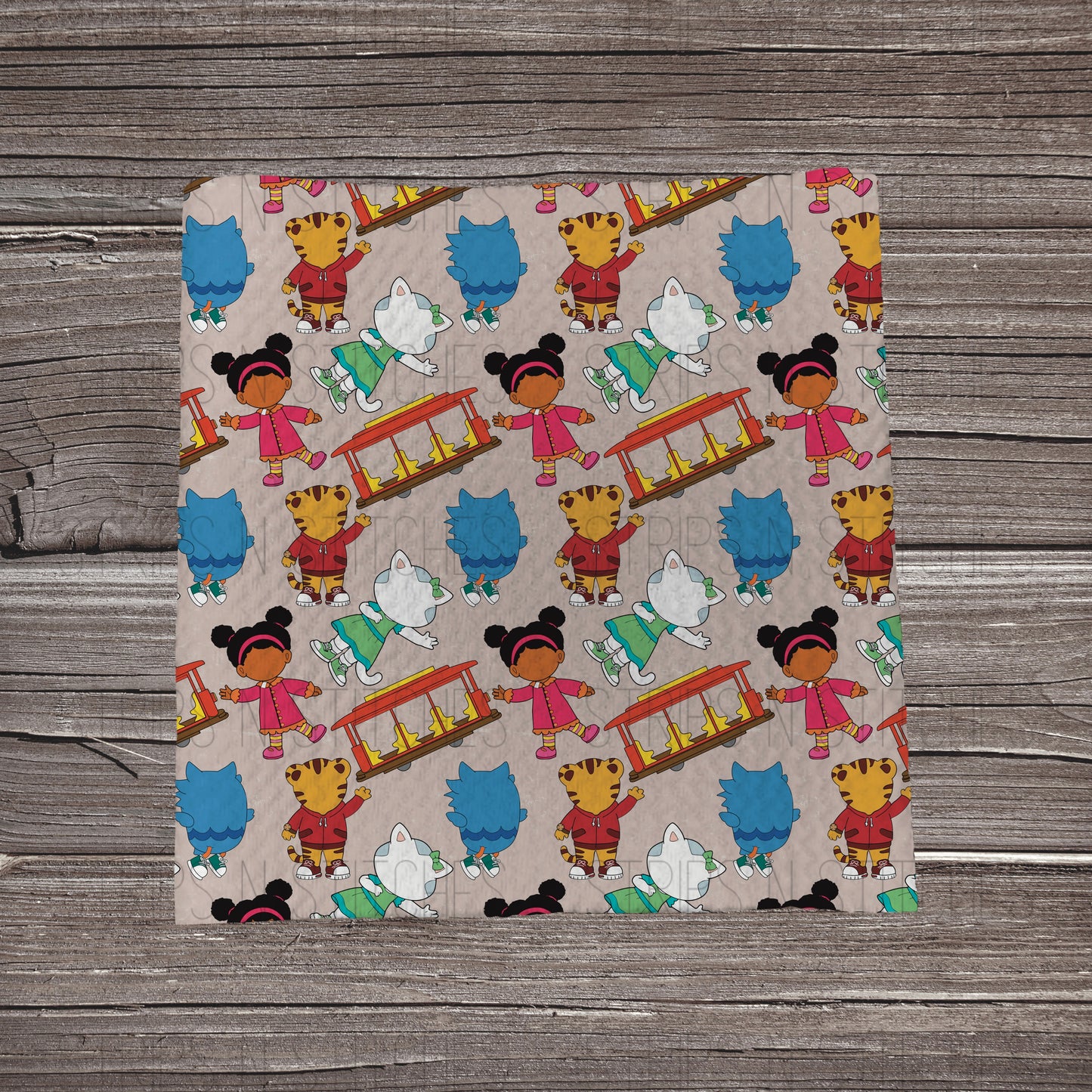 Daniel Tiger Elements Scatter | Bullet Fabric Strip | Bow Making | Scrunchie | Headwraps