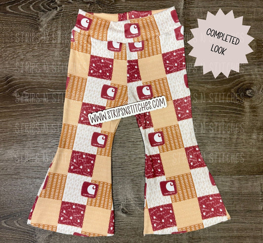 Ready to Sew Pre-Cut Flare Pants Up to Size 8