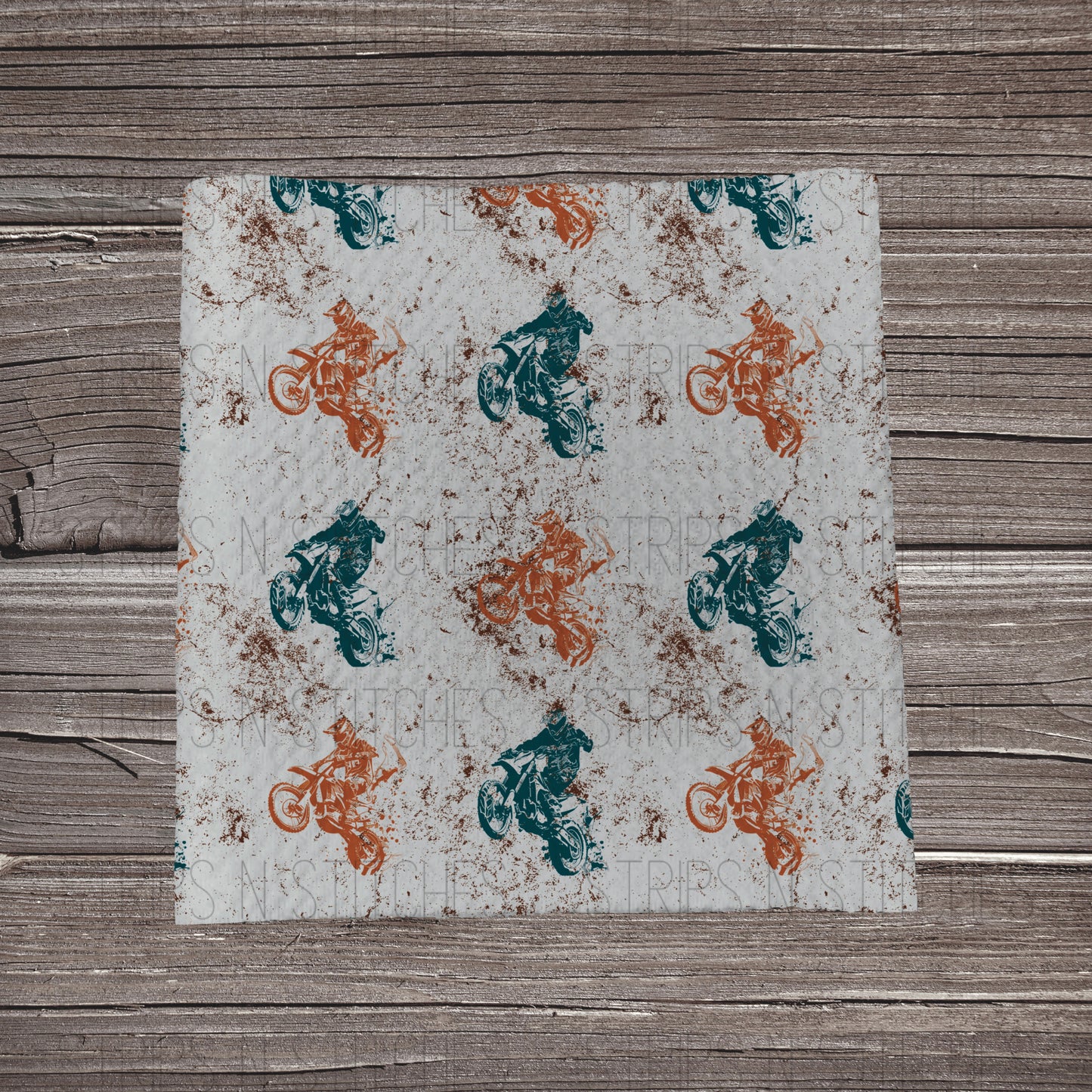 Motorcross | Fabric Strip- Bow Making- Headwrap- Scrunchies