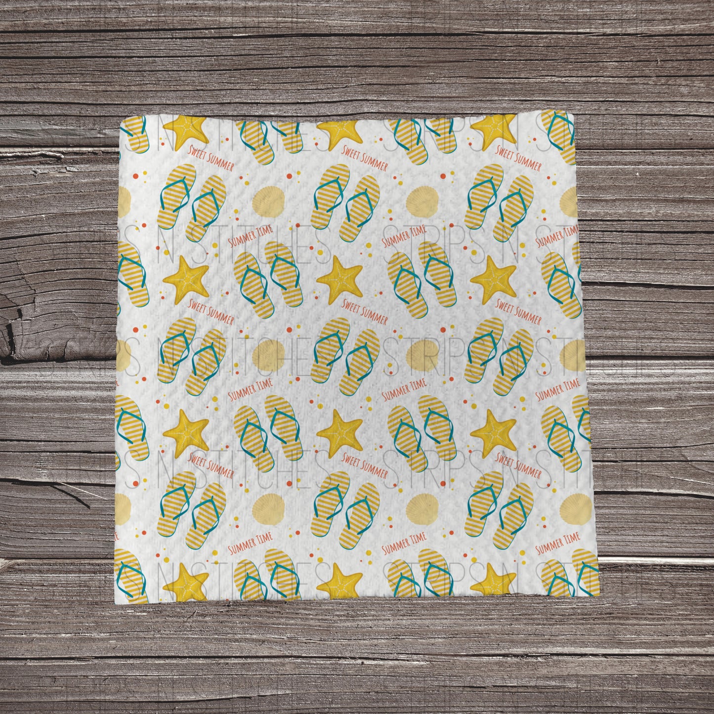Sweet Summer Time | Fabric Strip- Bow Making- Headwrap- Scrunchies