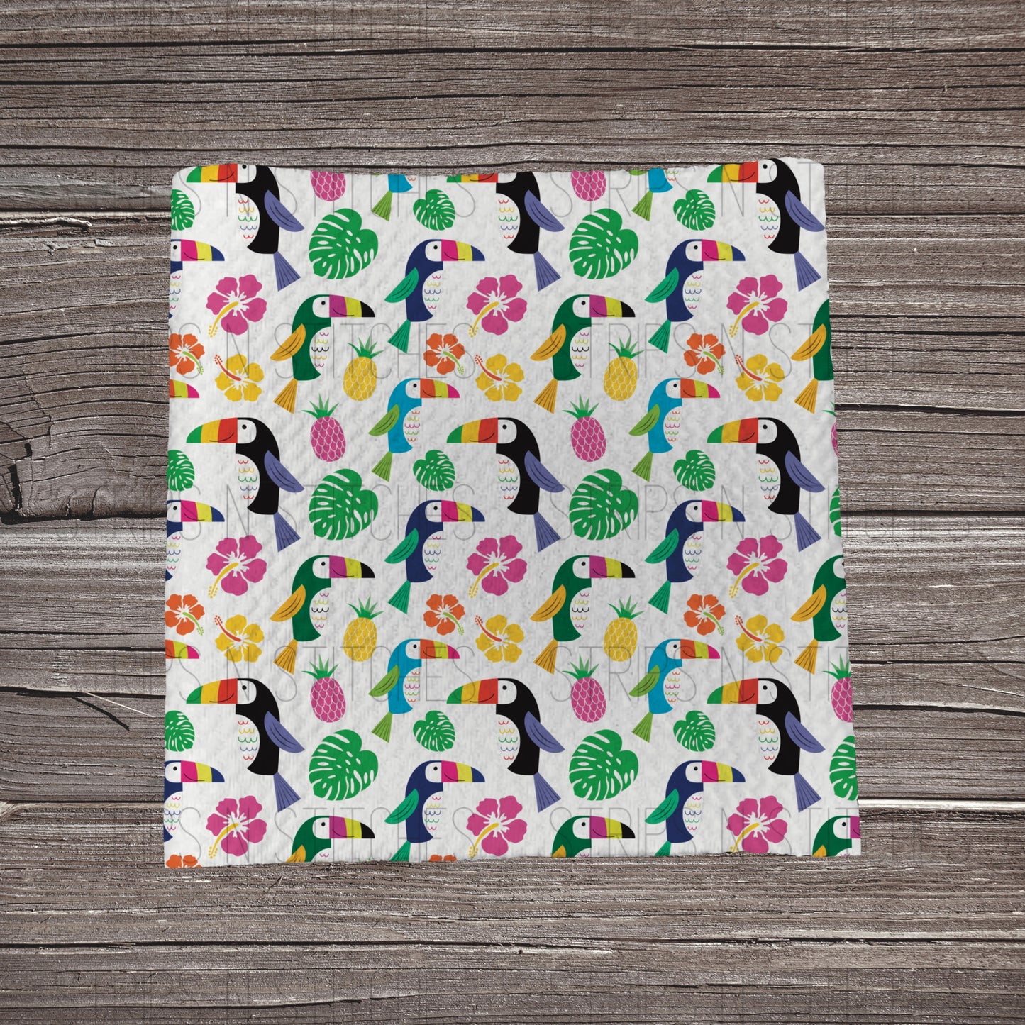 Tropical Summer Scatter | Fabric Strip- Bow Making- Headwrap- Scrunchies