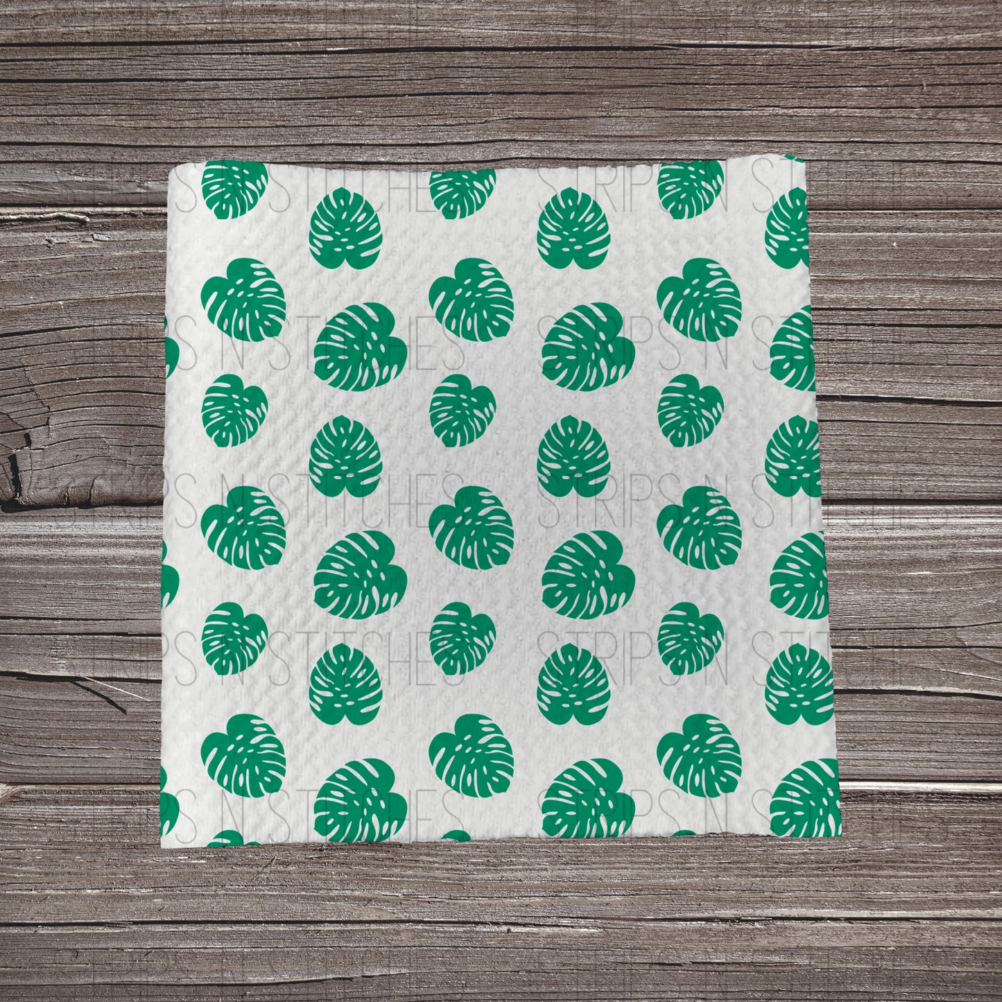 Monstera Leaves Scatter | Fabric Strip- Bow Making- Headwrap- Scrunchies