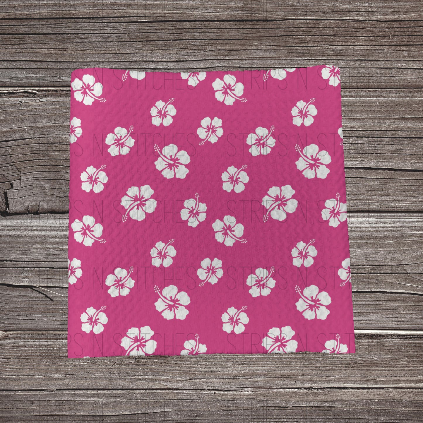 Hibiscus- Dark Pink | Fabric Strip- Bow Making- Headwrap- Scrunchies