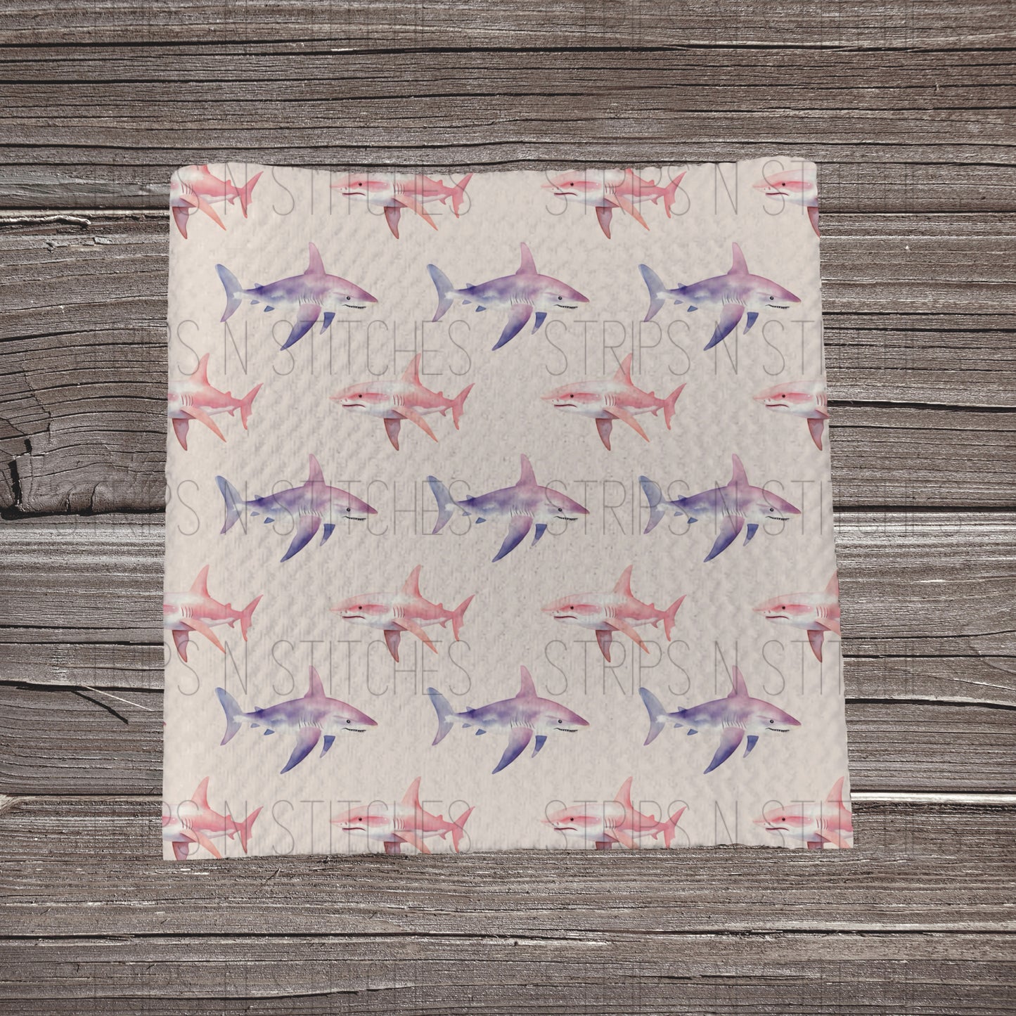 Girly Sharks- Pink | Fabric Strip- Bow Making- Headwrap- Scrunchies