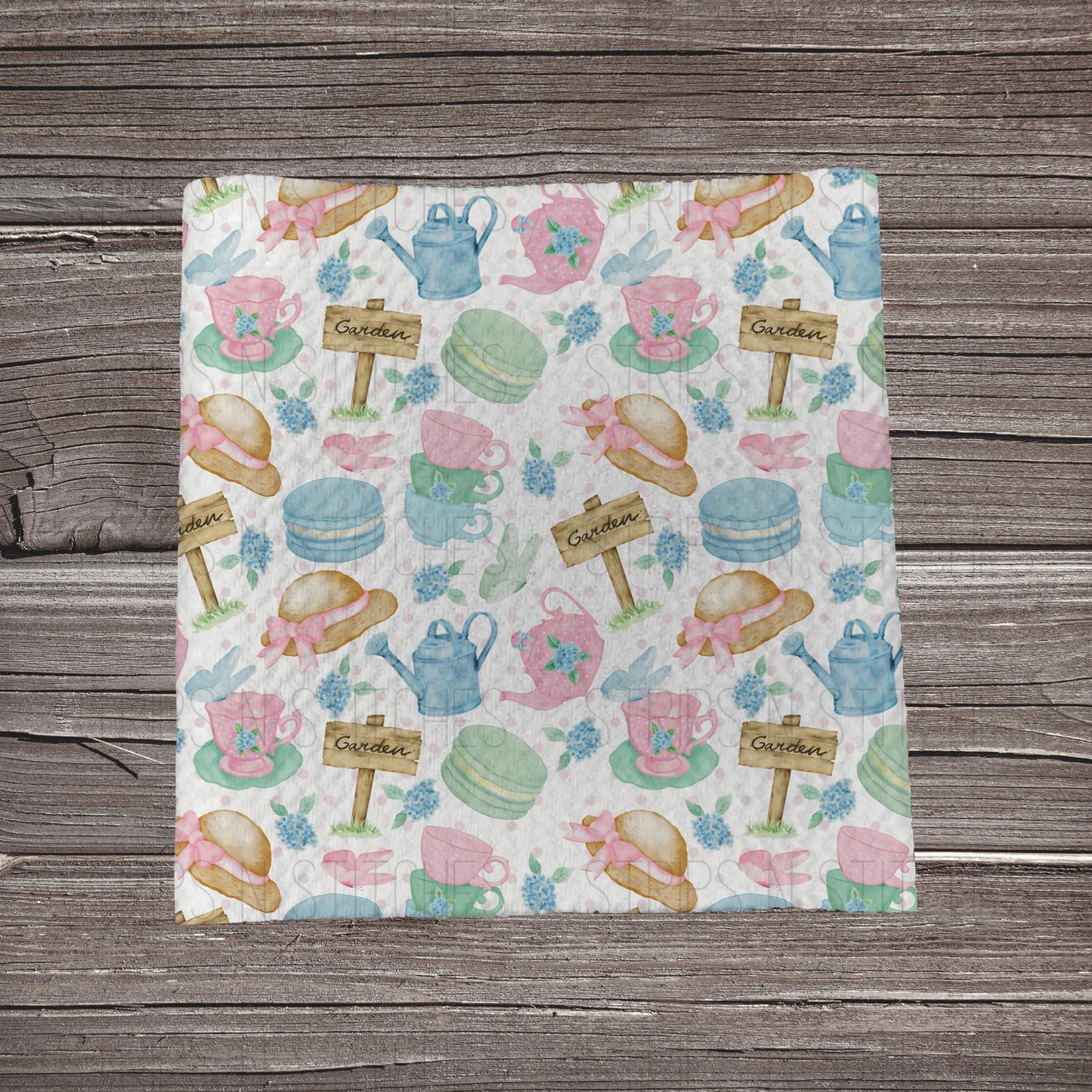 Tea Garden | Fabric Strip- Bow Making- Headwrap- Scrunchies