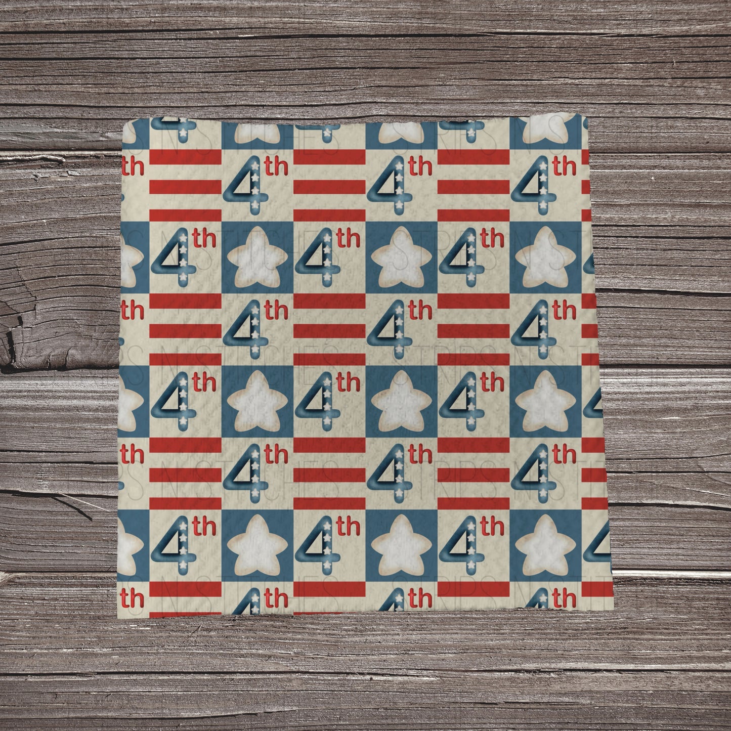 Checkered 4th of July | Fabric Strip- Bow Making- Headwrap- Scrunchies