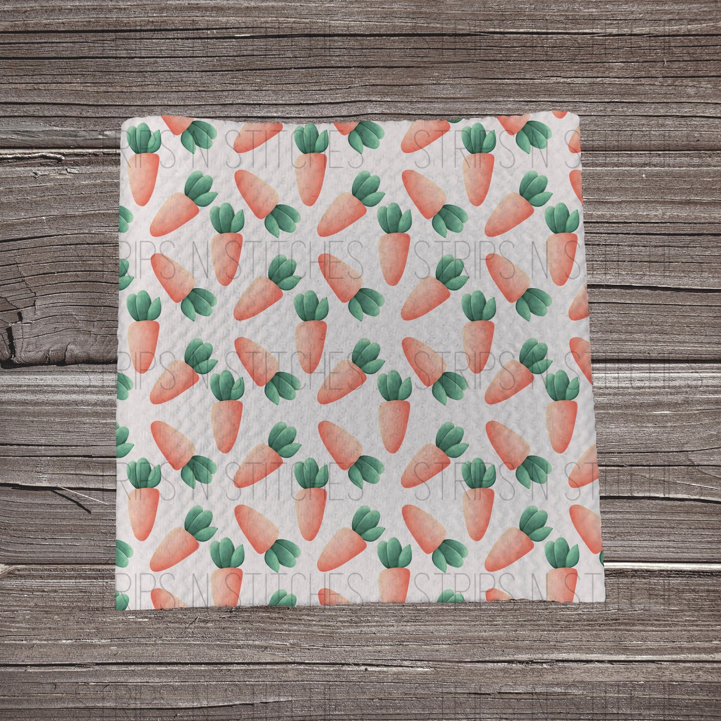 Watercolor Carrots Scatter | Fabric Strip- Bow Making- Headwrap- Scrunchies