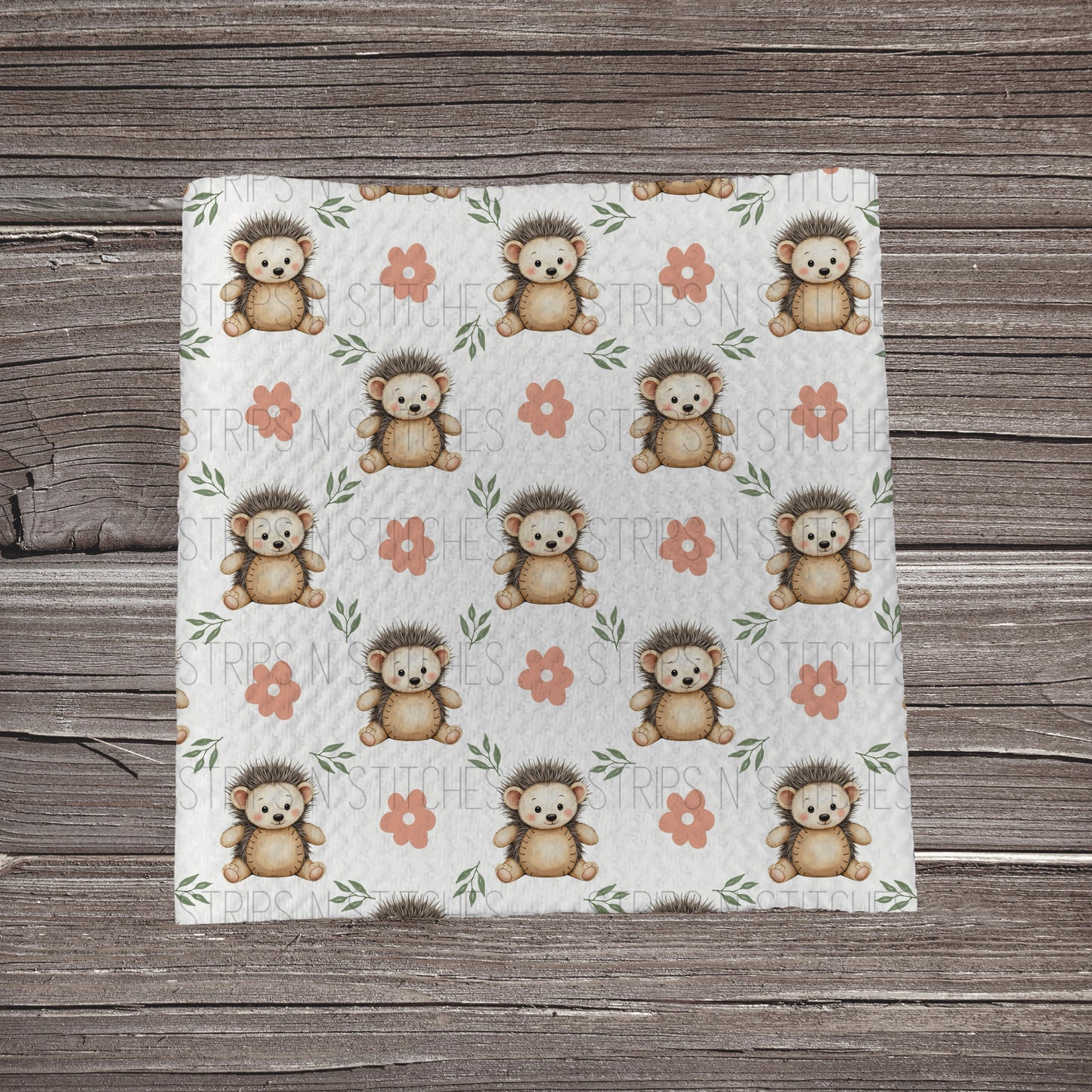 Floral Hedgehog- *EXCLUSIVE* | Fabric Strip- Bow Making- Headwrap- Scrunchies