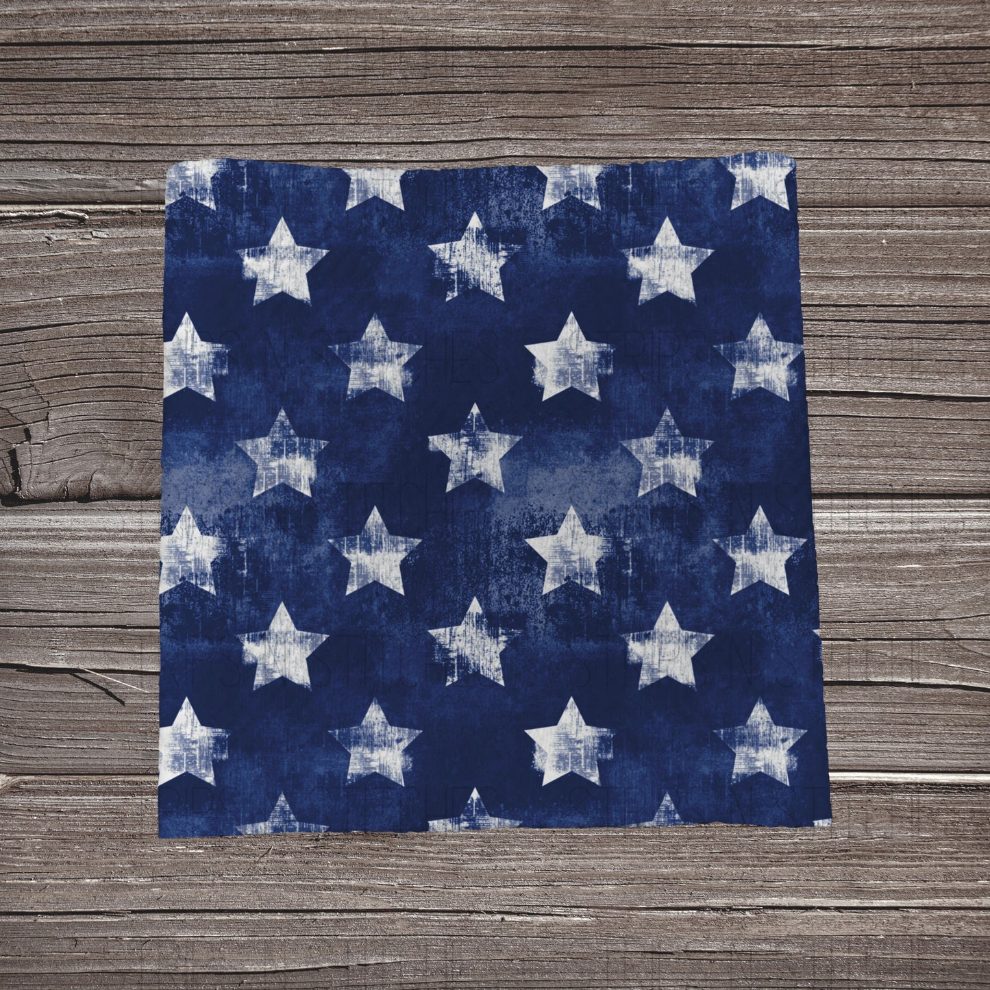 Distressed Stars Fabric Strip- Bow Making- Headwrap- Scrunchies