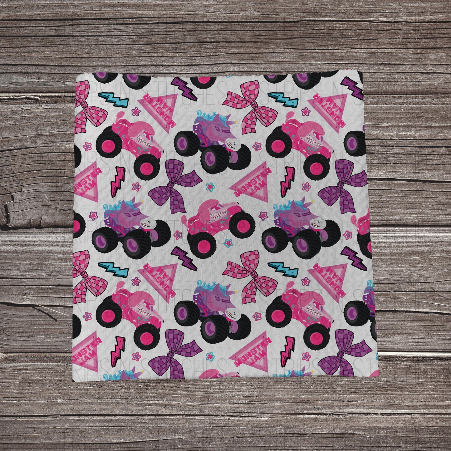 Girly Monster Jam | Fabric Strip- Bow Making- Headwrap- Scrunchies