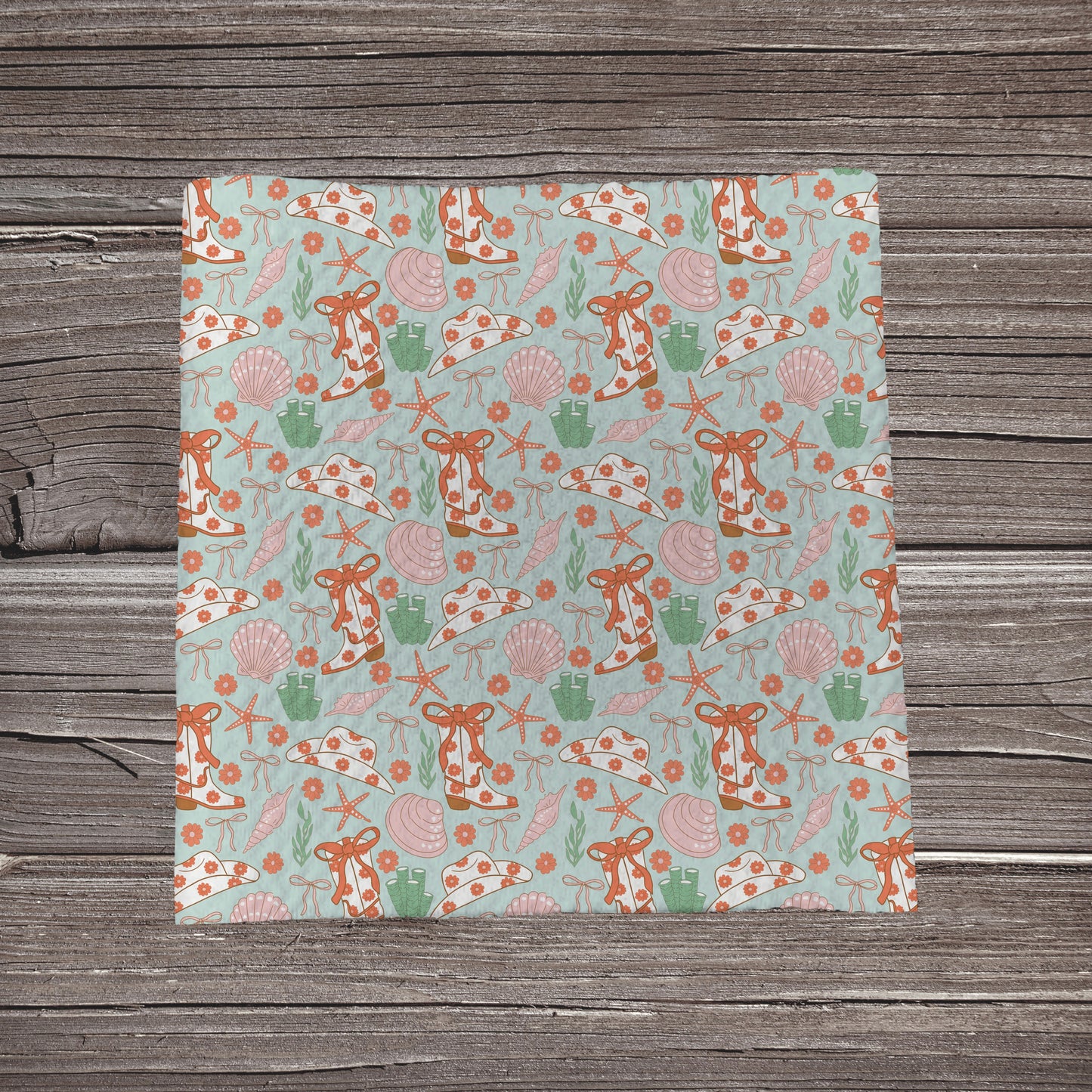 Ocean Cowgirl | Bullet Fabric Strip | Bow Making | Scrunchie |
