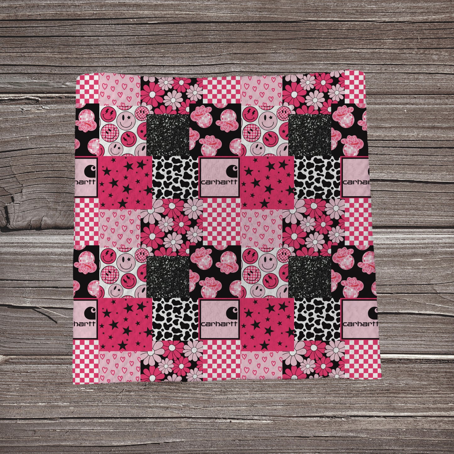 Carhartt Cowgirl Patchwork | Fabric Strip- Bow Making- Headwraps- Scrunchies
