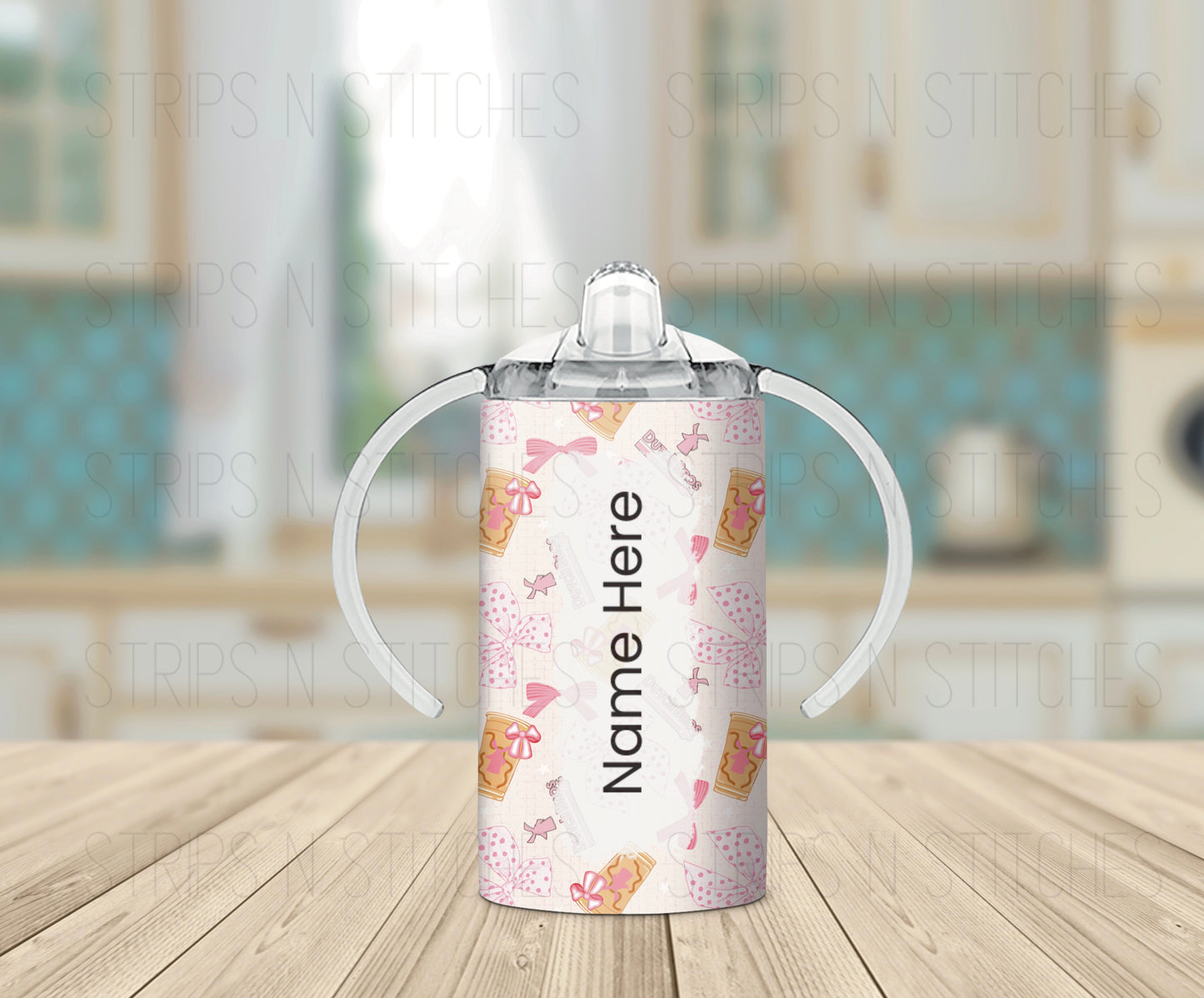 Pink Dutch Bros & Bows *Optional Personalization* Grow with Me Tumbler- 12oz- Two Lids