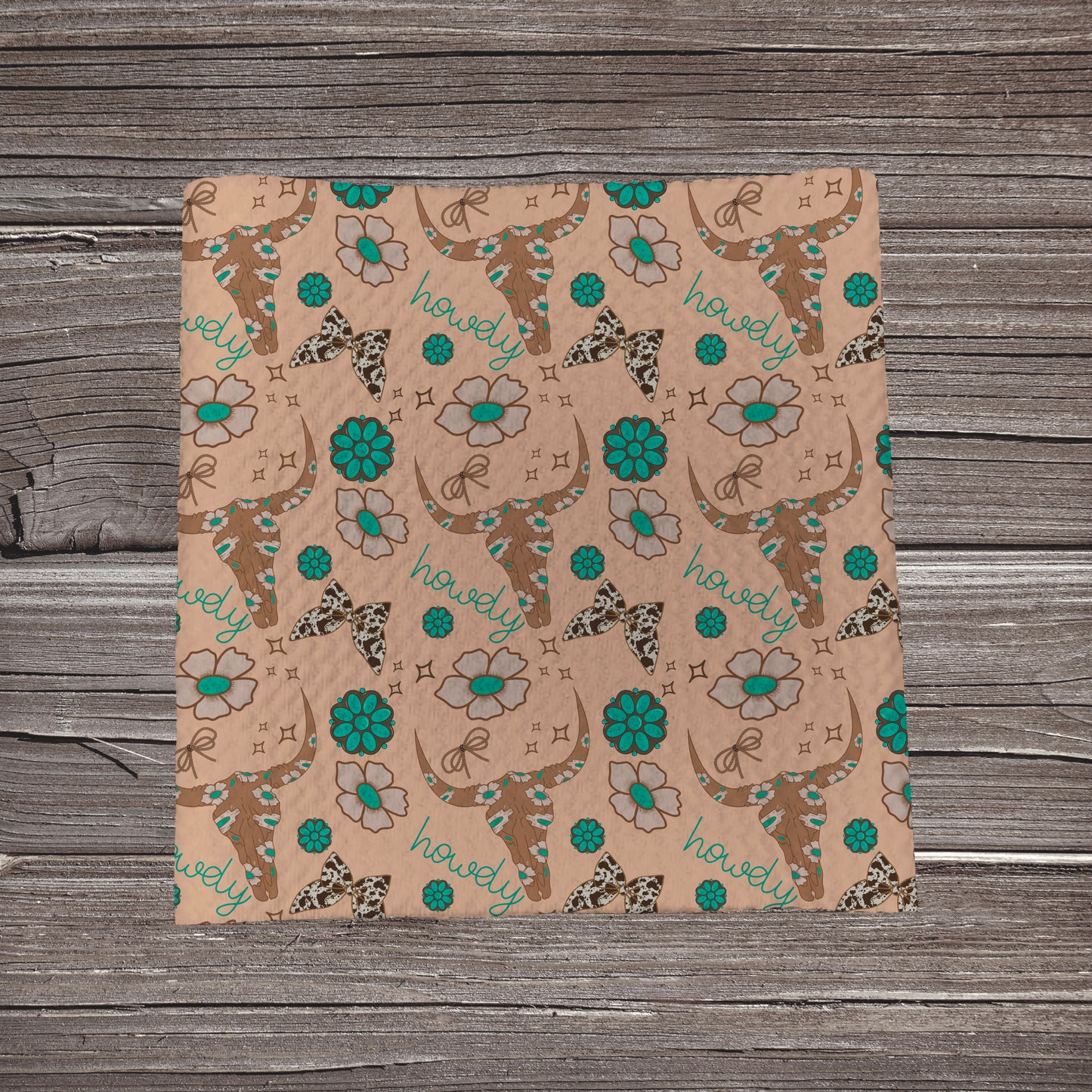Howdy Skulls | Fabric Strip- Bow Making- Headwraps- Scrunchies