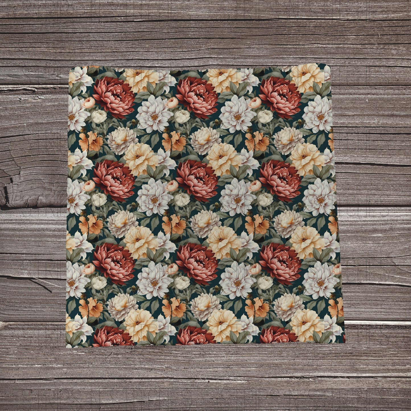 3D Fall Vibes Floral | Fabric Strip- Bow Making- Headwrap- Scrunchie